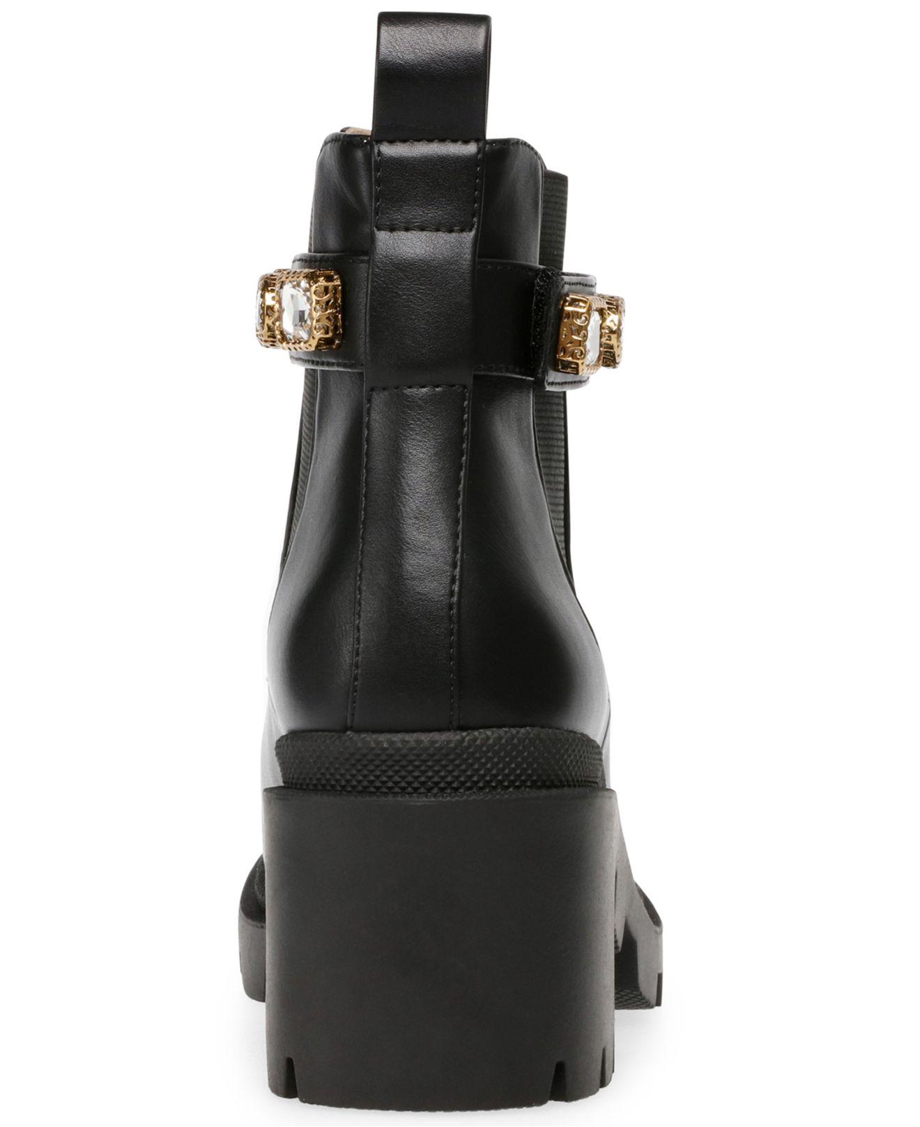steve madden black amulet booties