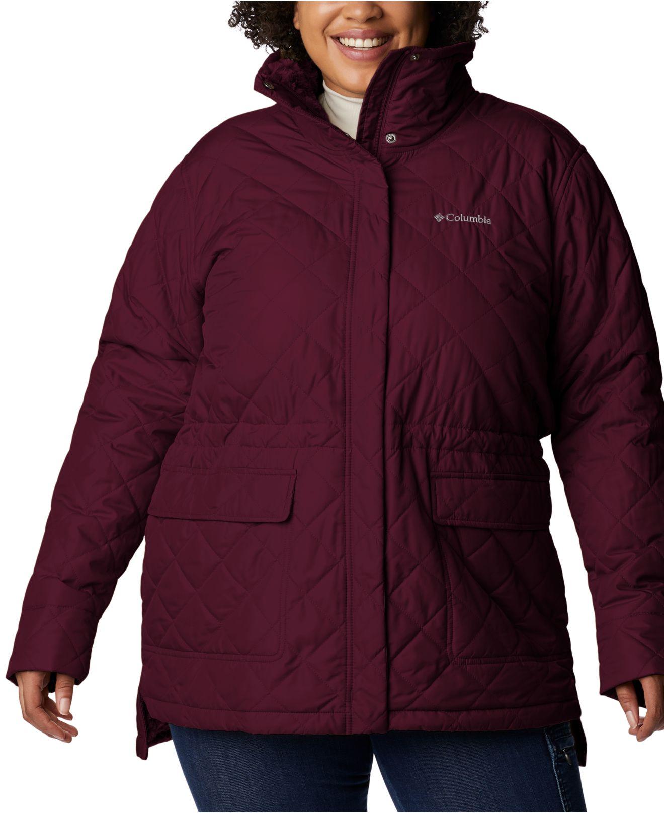 Columbia Plus Size Copper Crest Quilted Parka in Purple Lyst