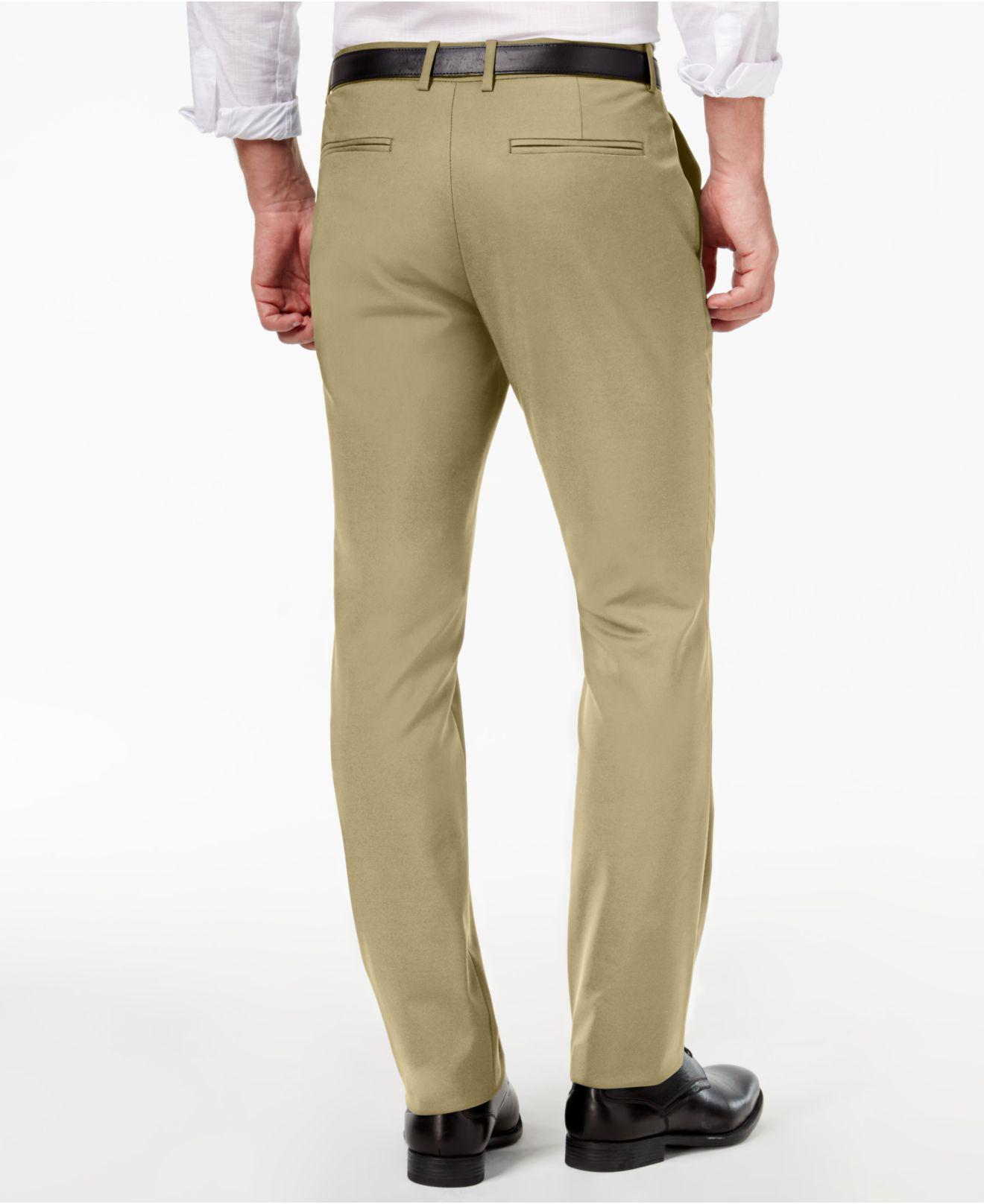 alfani slim fit stretch pants