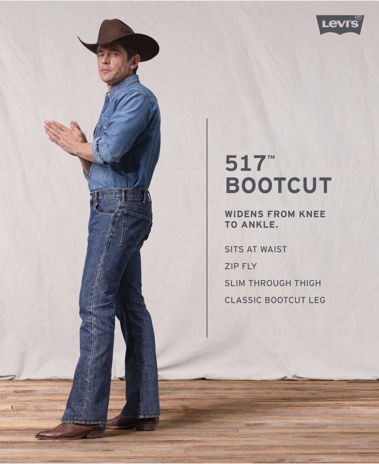 517 boot cut levi's