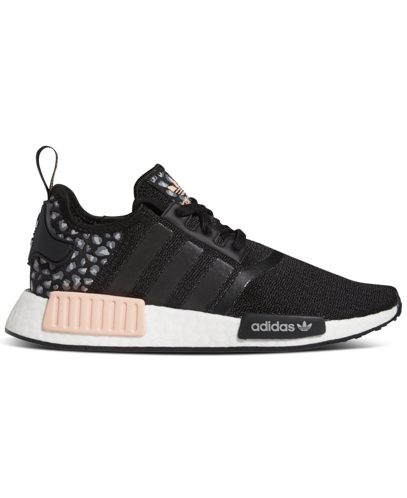adidas Nmd R1 Animal Print Casual Sneakers From Finish Line in Black | Lyst