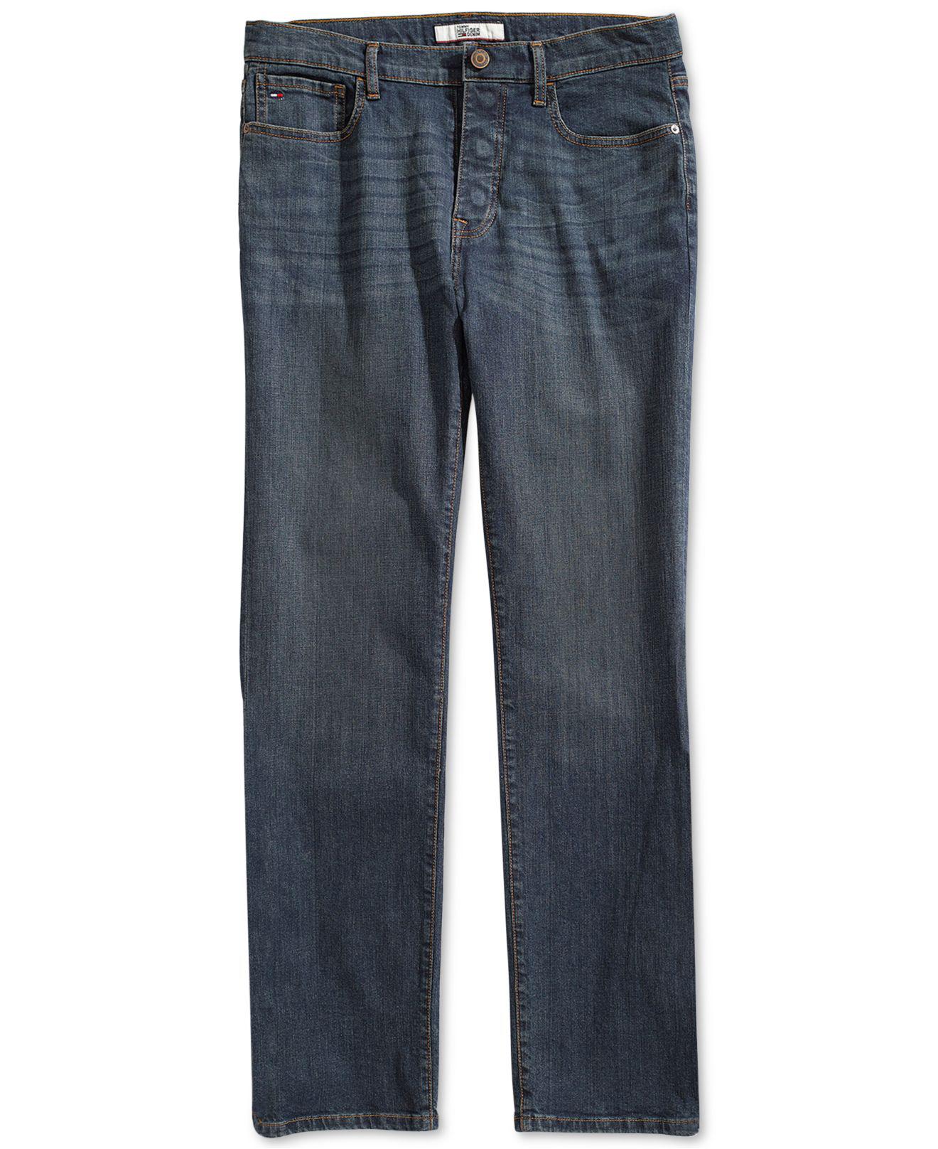 Tommy Hilfiger Denim Relaxed Oscar Jeans With Magnetic Fly In Dark Wash 