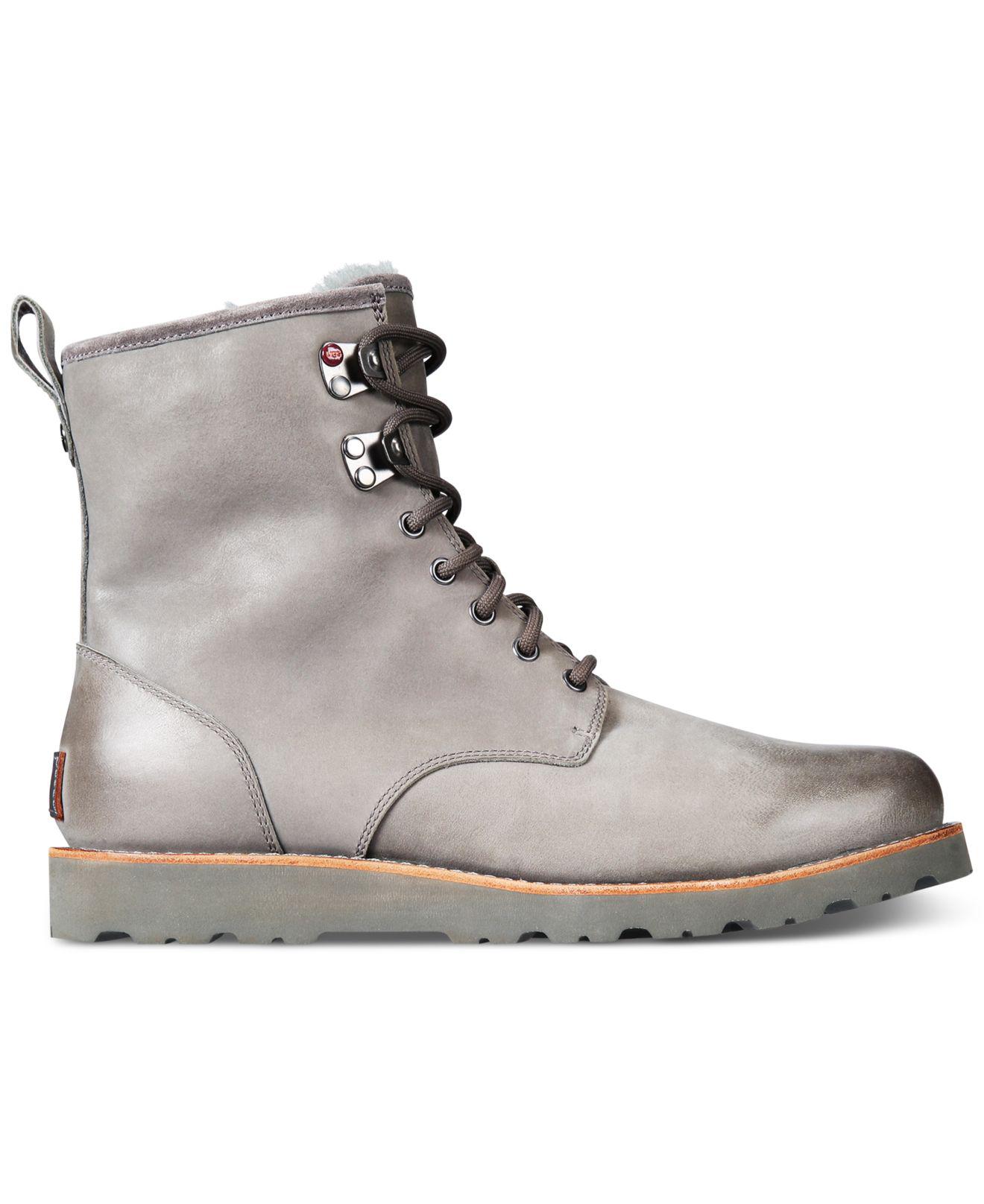 UGG Leather Men&#39;s Hannen Tl Waterproof Boots in Metal (Gray) for Men - Lyst
