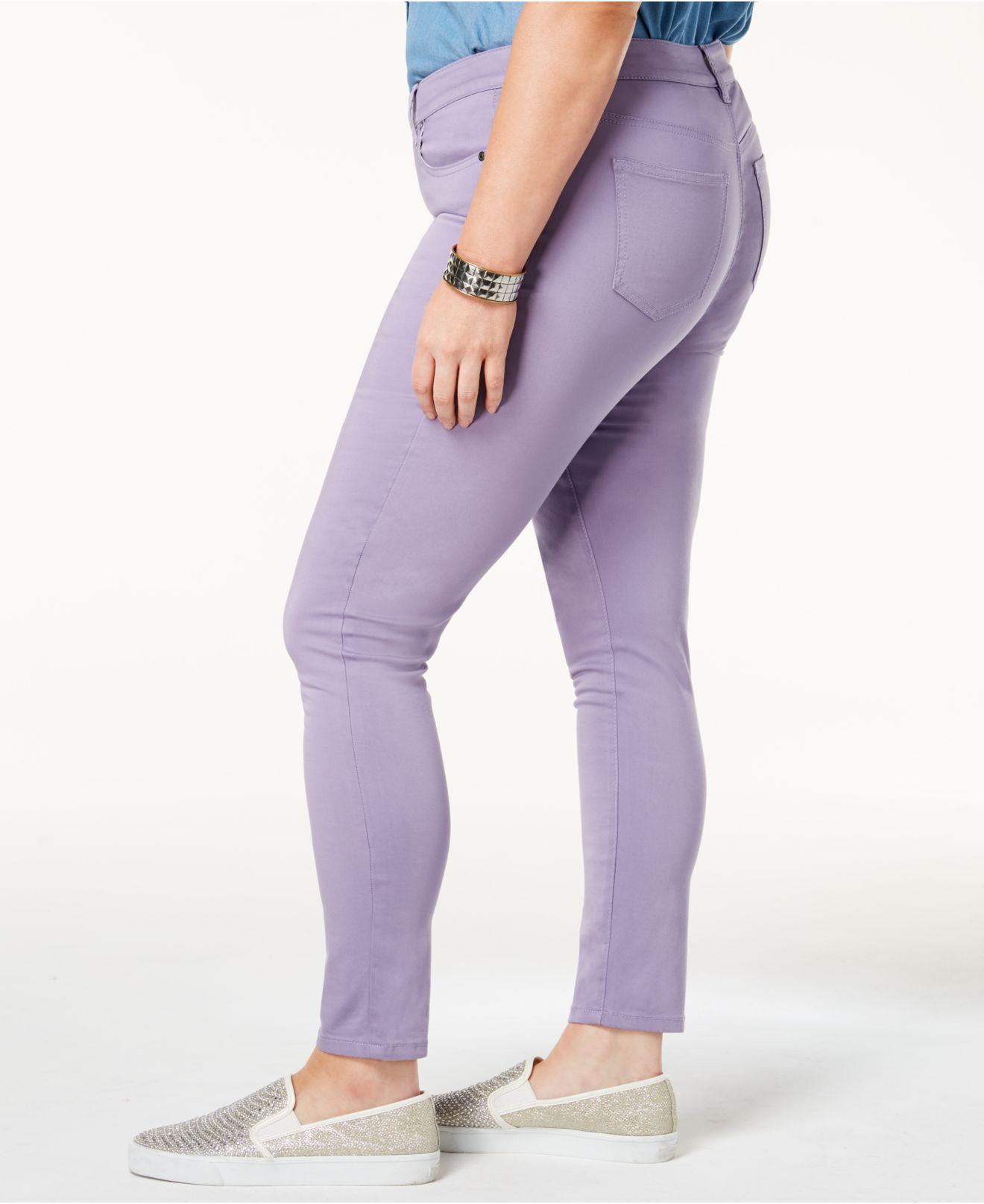 plus size colored skinny jeans