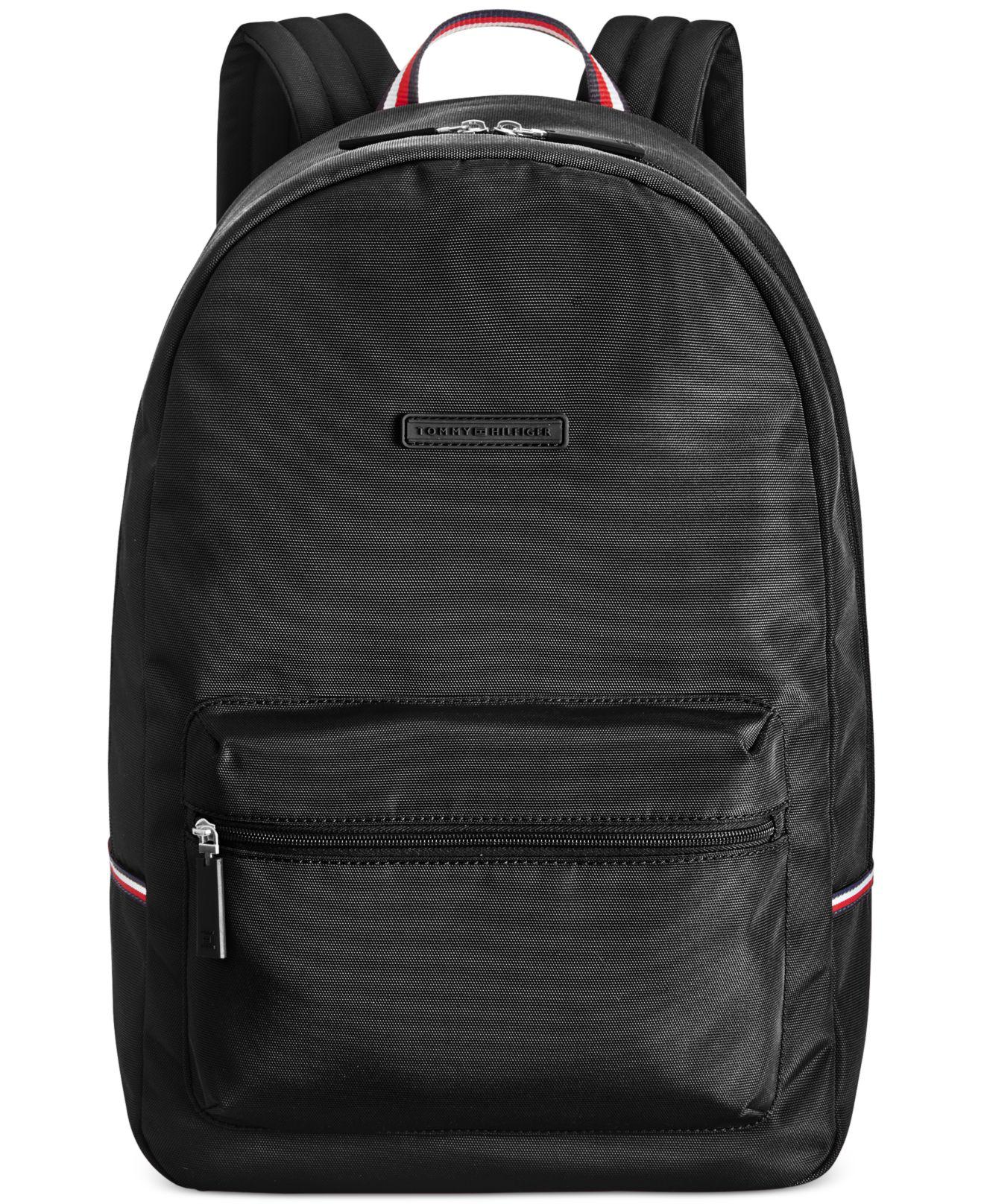 all black tommy hilfiger backpack