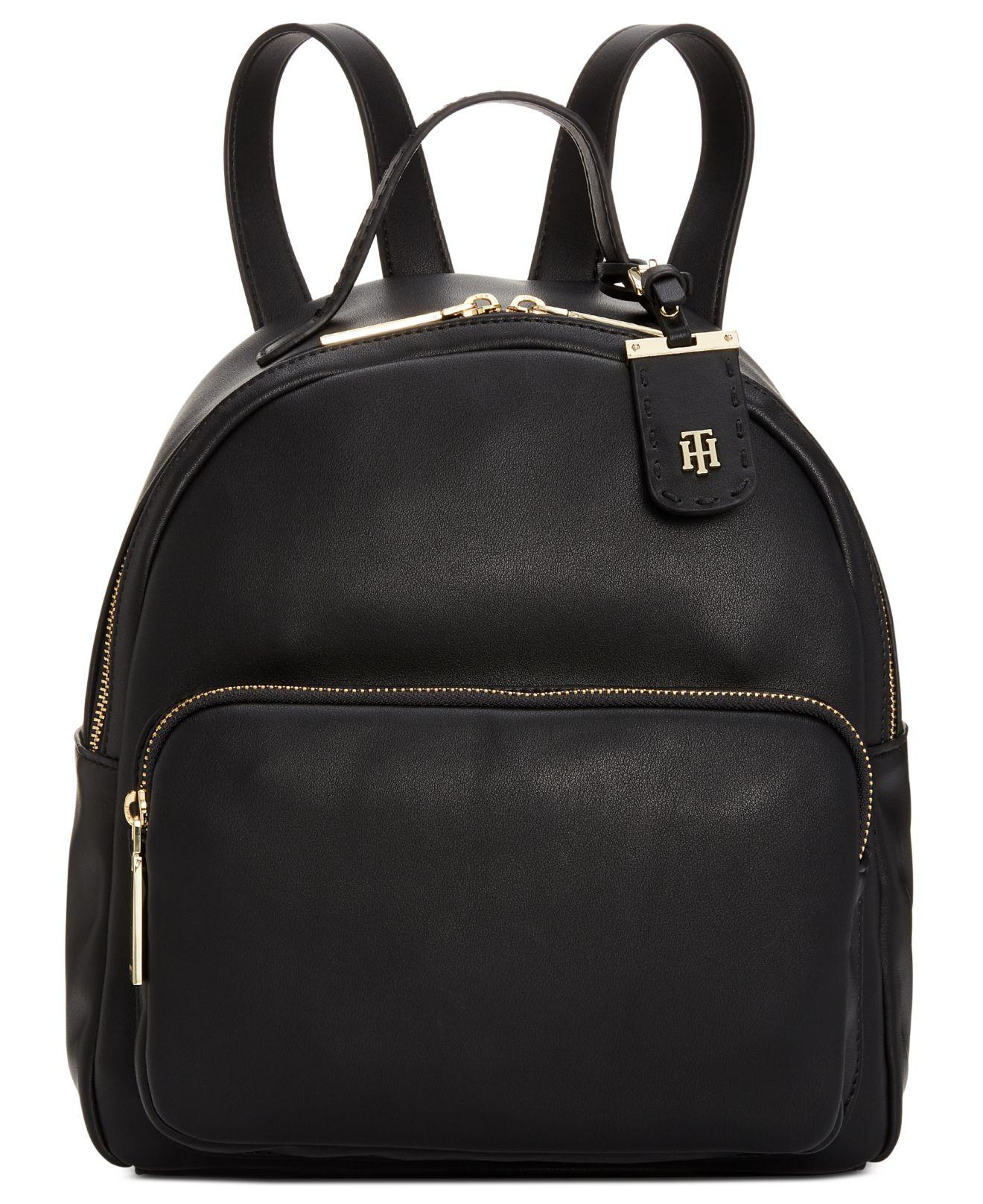 Tommy Hilfiger Julia Backpack in Black/Gold (Black) Save 80 Lyst