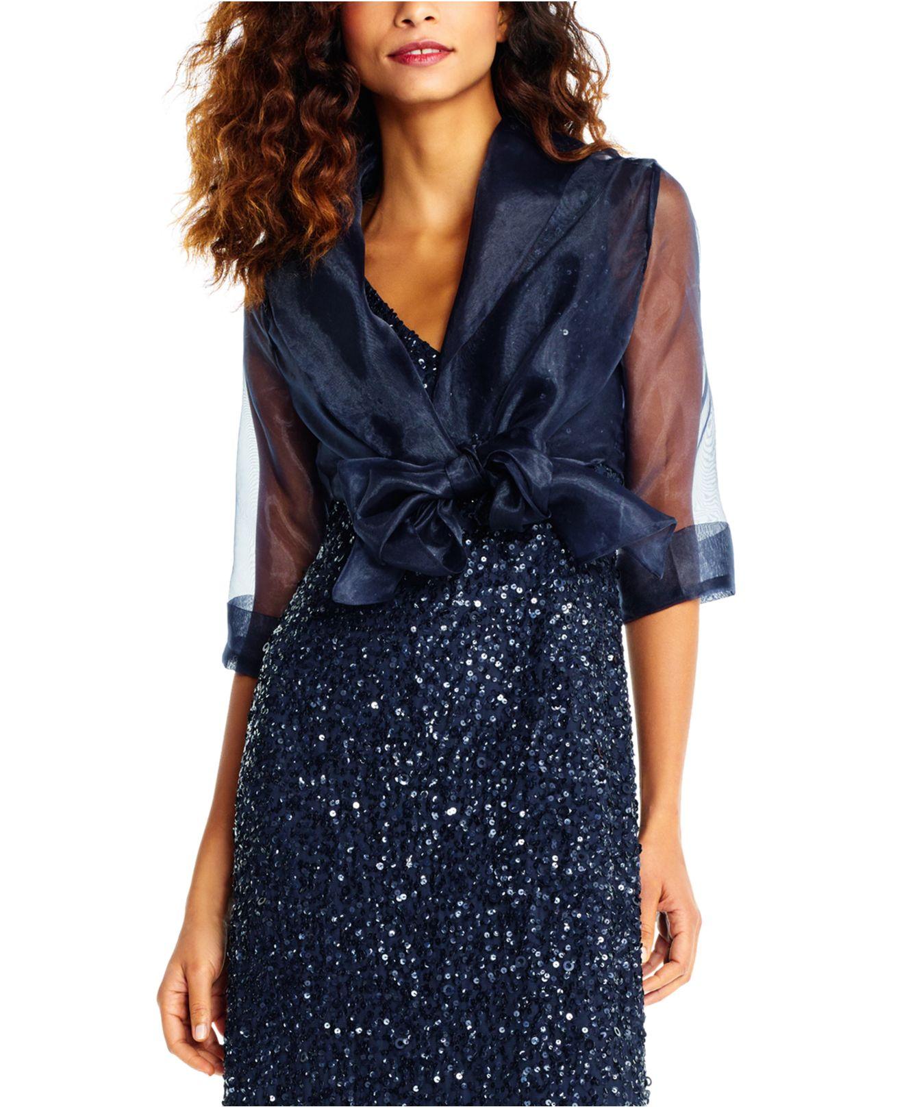Organza wrap jacket best sale