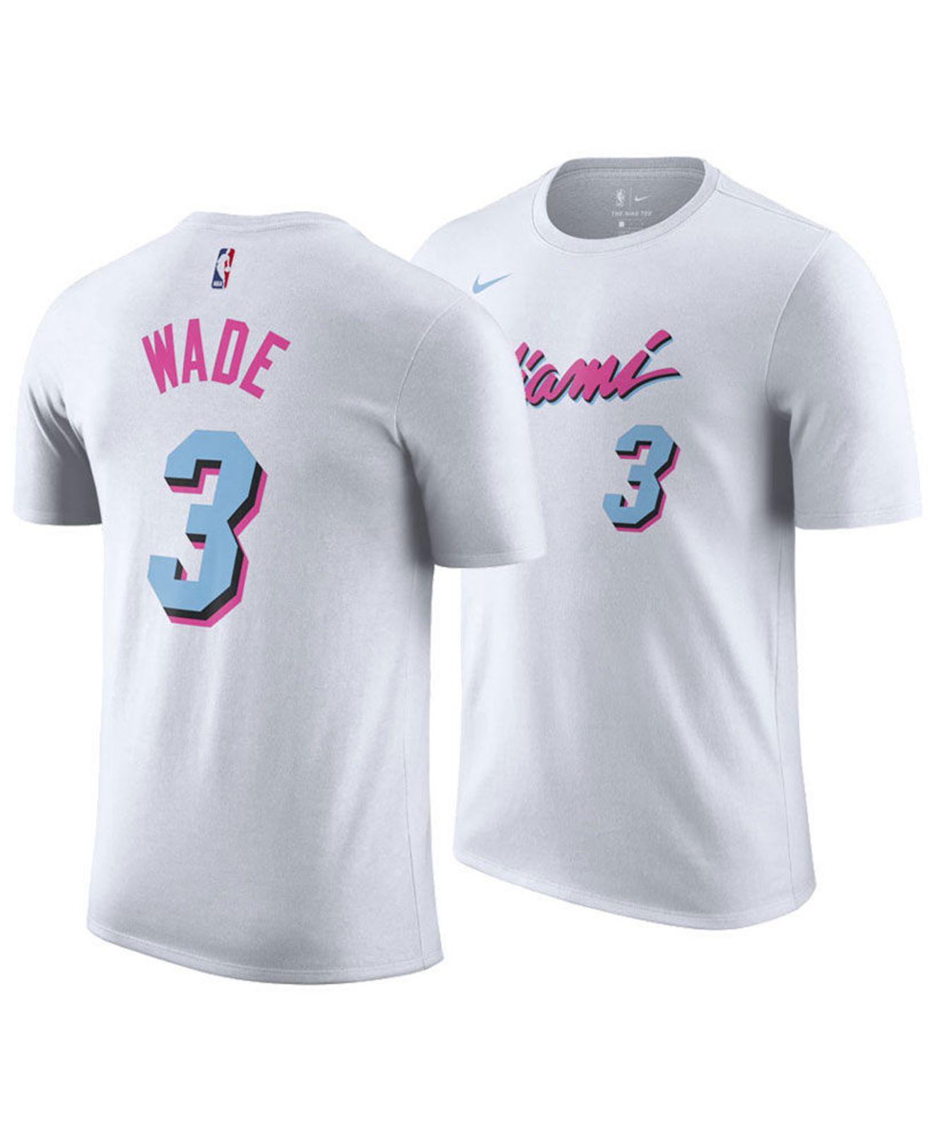 Miami Heat Dwyane Wade Men Jersey Short Sleeved T-Shirts Basketball Training Running Fit Tops Sport Mens Fitness T Shirt 
