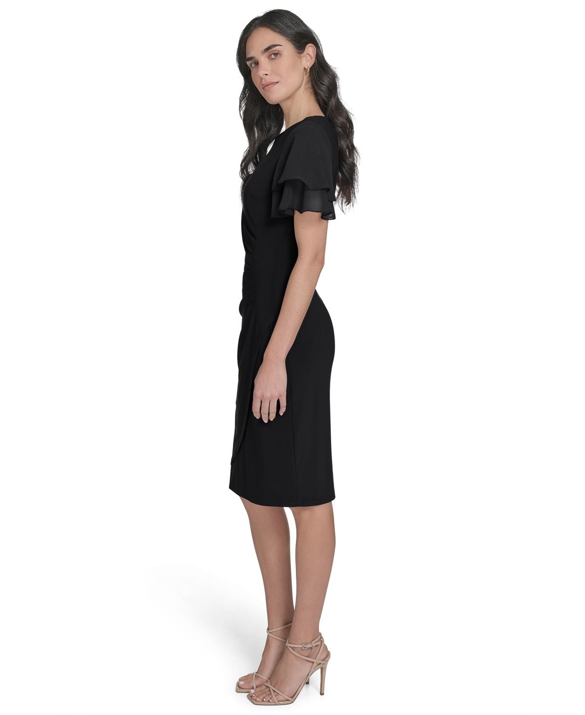 jessica howard ruched waist dress Jessica Howard Floral Mesh Ruched Waist Midi Dress at Hamilton Place in Chattanooga, TN