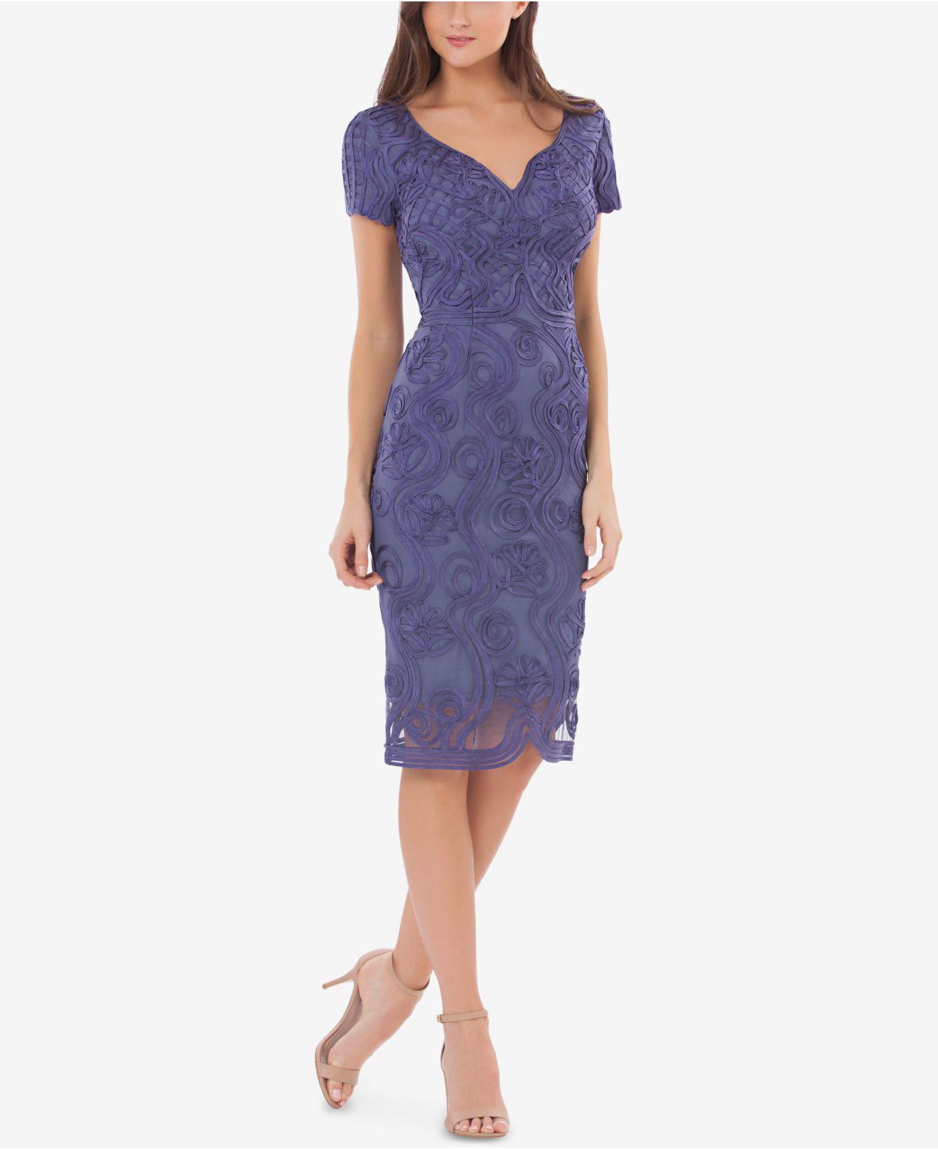 Js collections blouson hotsell soutache sheath dress