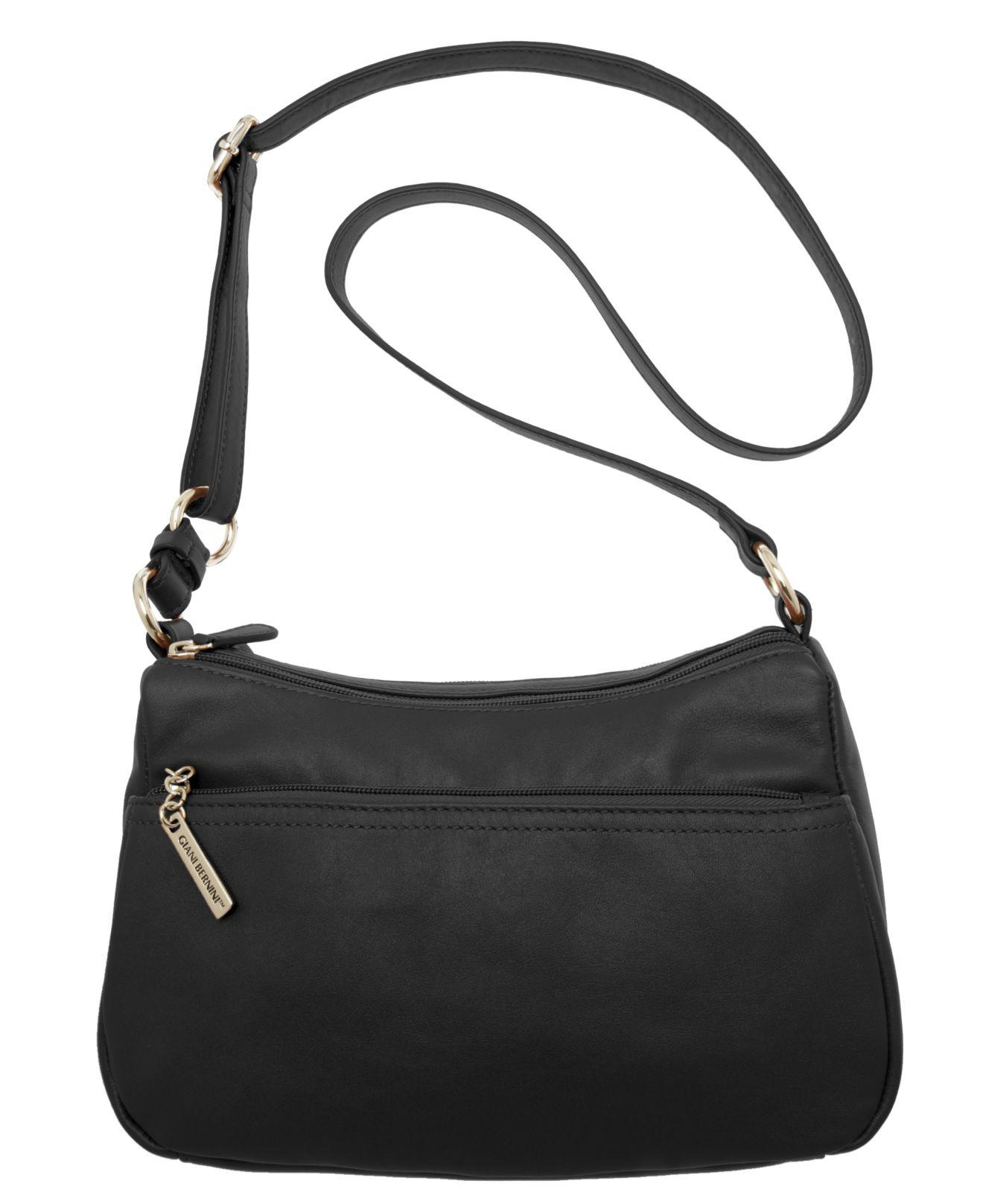 giani bernini nappa leather crossbody