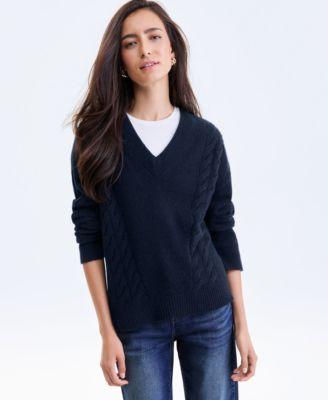 V Neck Sweater Macys Cashmere Sweaters On Sale Charter Club 100