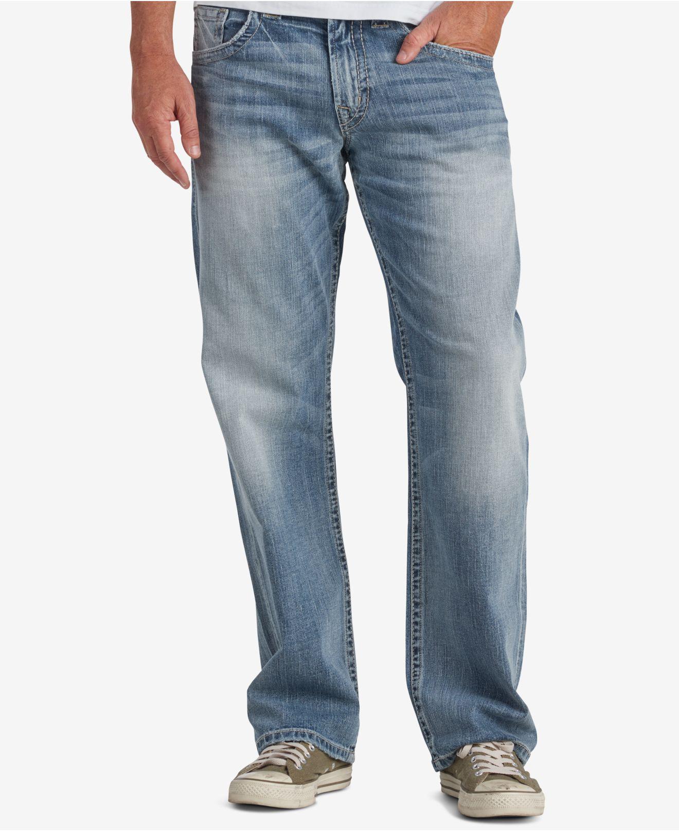 Silver Jeans Co. Denim Men's Gordie Extra Loose-fit Straight Stretch ...