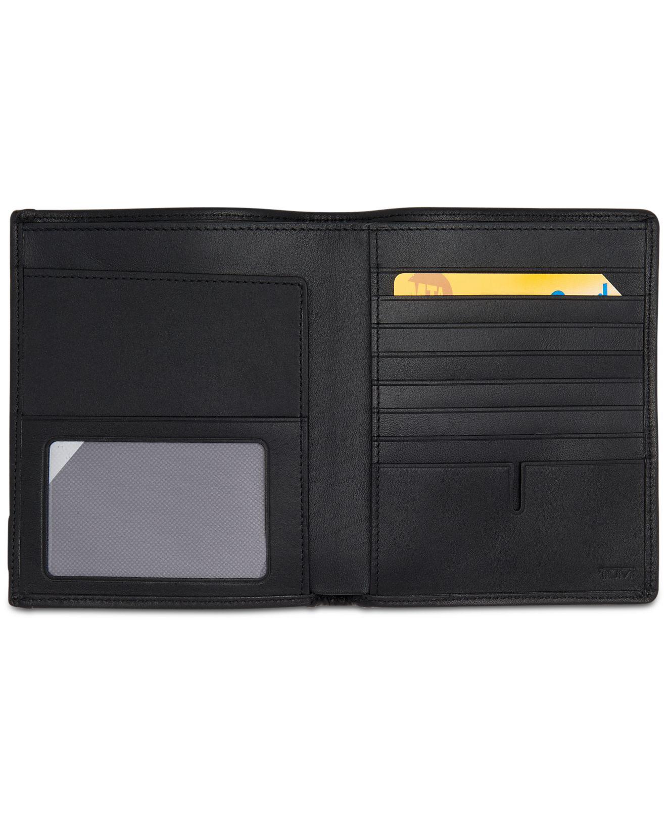 Tumi Leather Passport Case in Anthracite/Black (Black) for Men Lyst