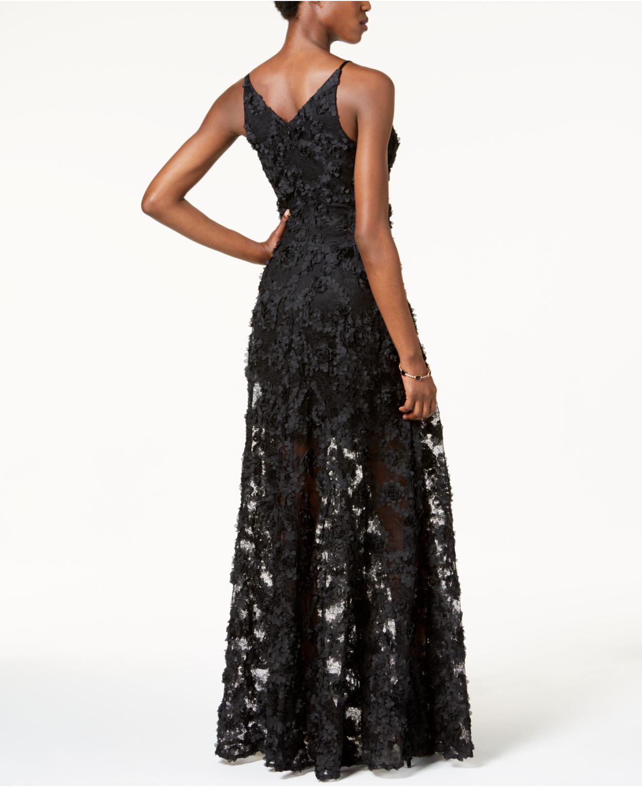 xscape floral lace gown