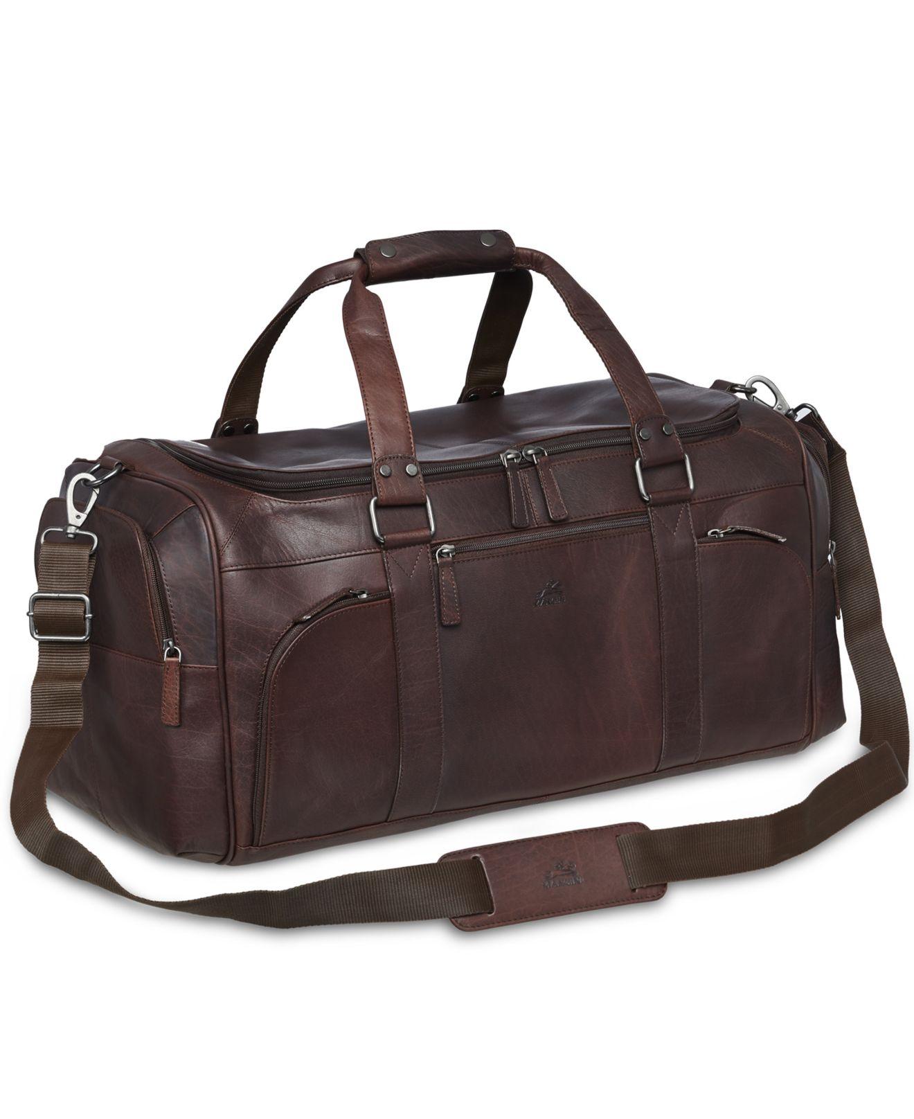 Mancini Leather Buffalo Collection Duffle Bag in Brown for Men Lyst