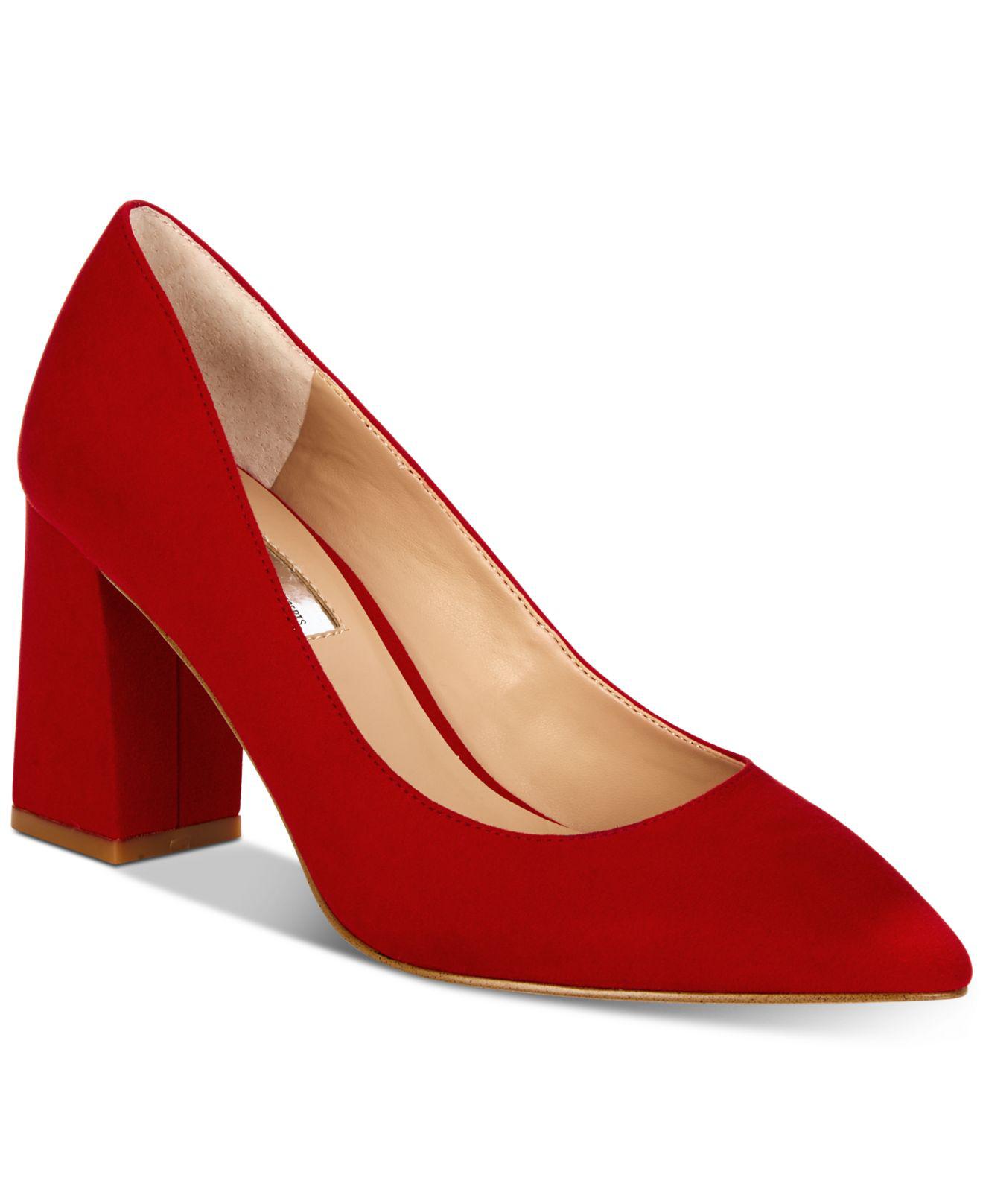 macy's red high heels