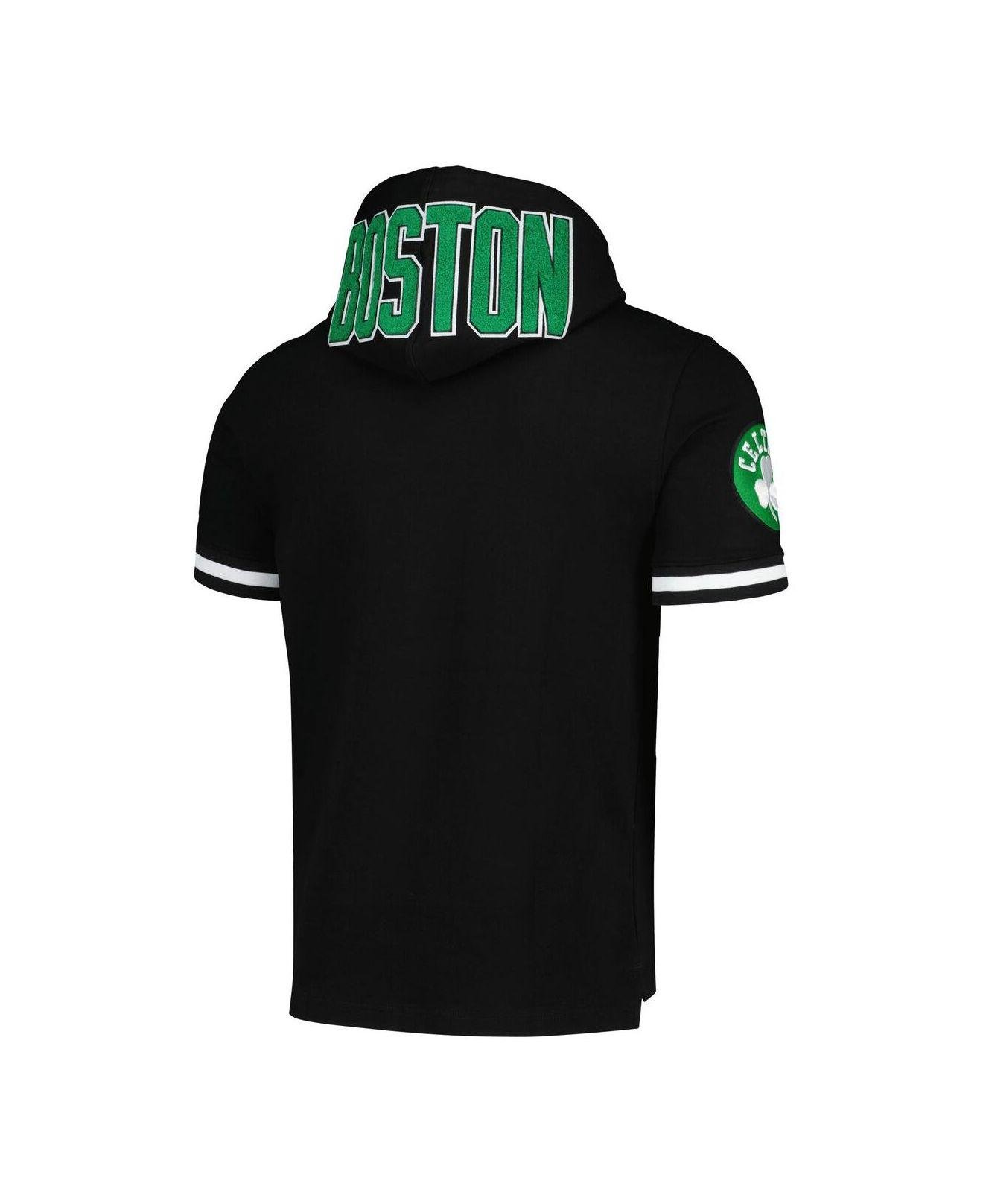 Pro Standard Jayson Tatum Black Boston Celtics Name And Number Short Sleeve  Pullover Hoodie for Men