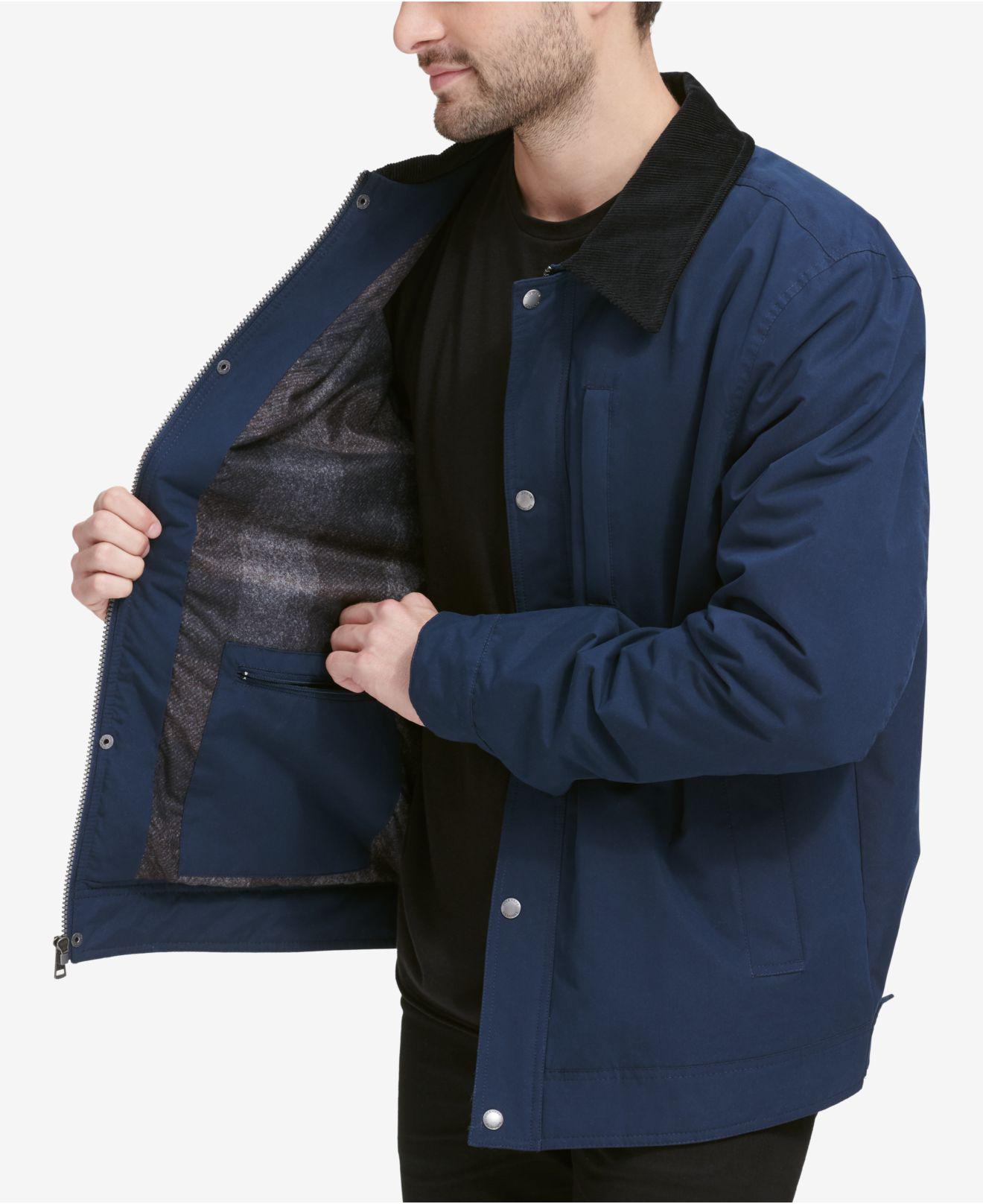 navy barn coat