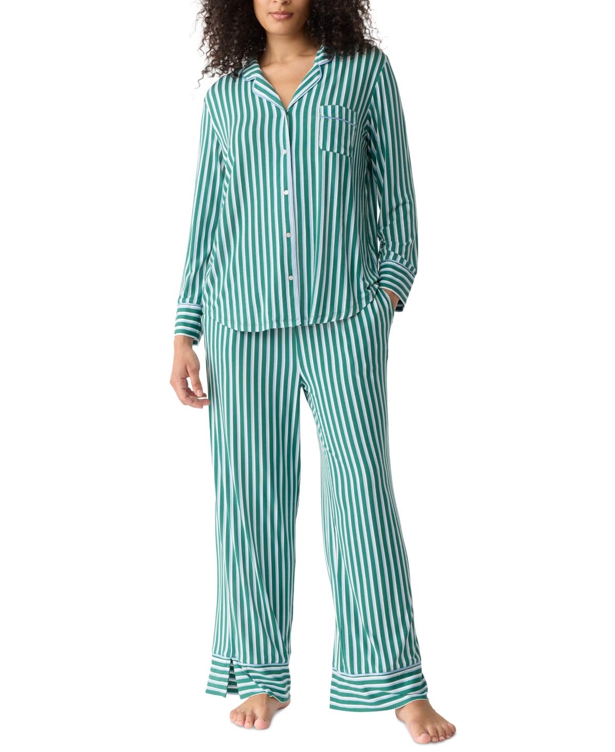 Gap Body Jersey Long sleeve Pajama Coat Set in Blue Lyst