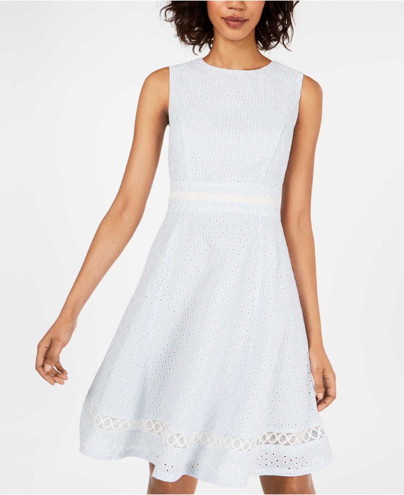 calvin klein seersucker dress