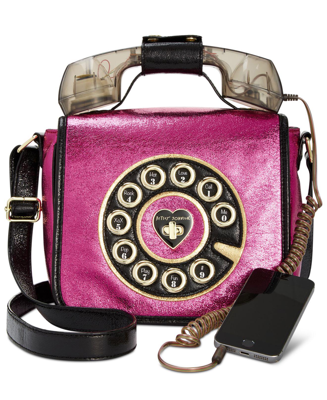 betsey johnson telephone purse dsw