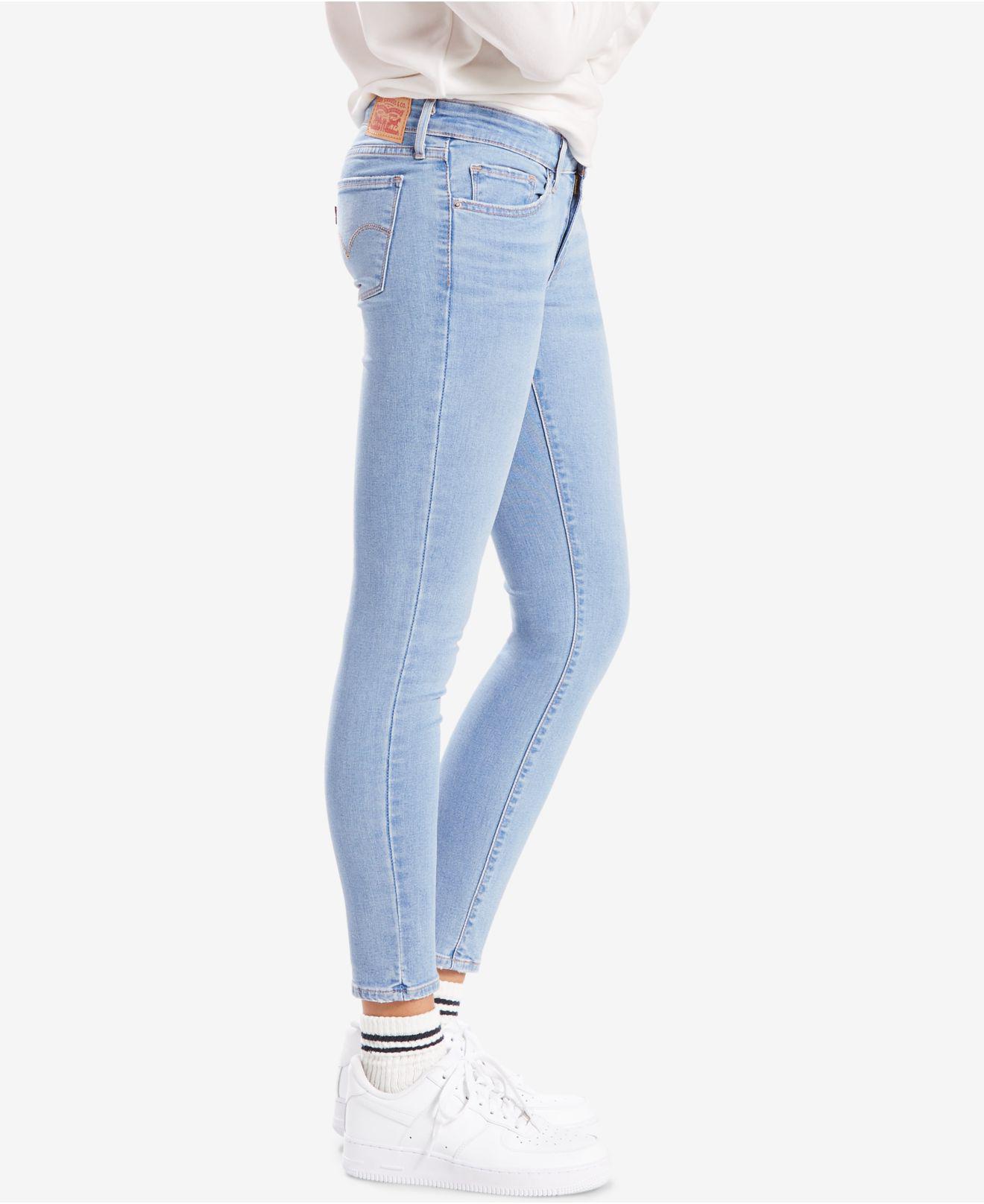 Levi's Denim 711 Cool Max Skinny Ankle in Blue - Lyst