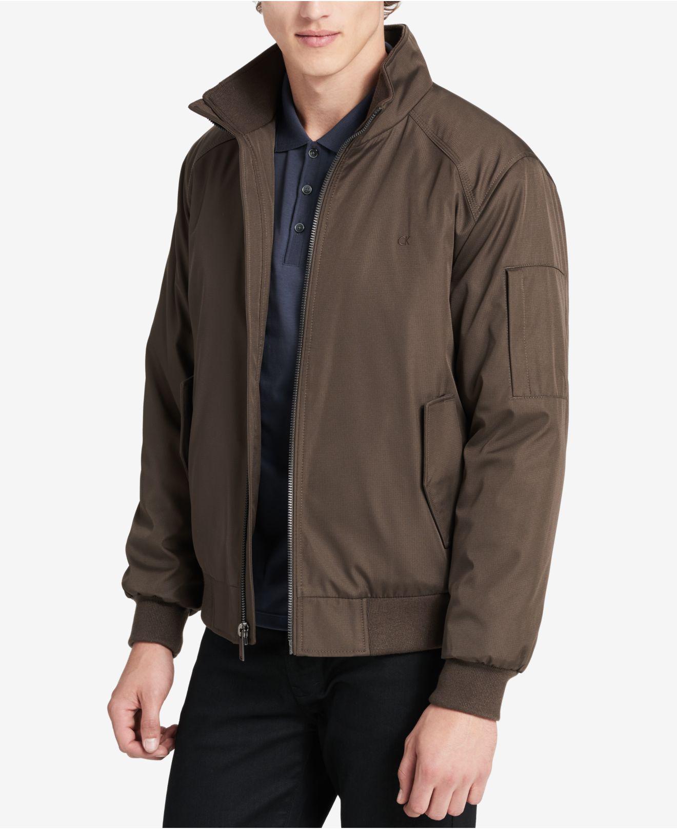calvin klein men's bomber jacket