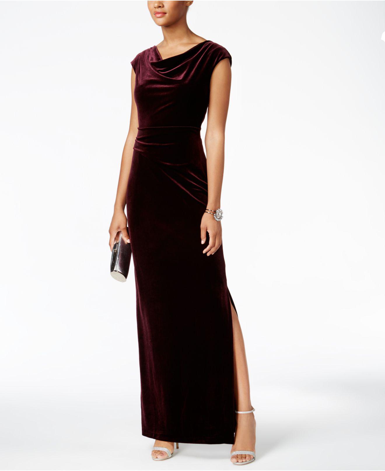 vince camuto burgundy dress