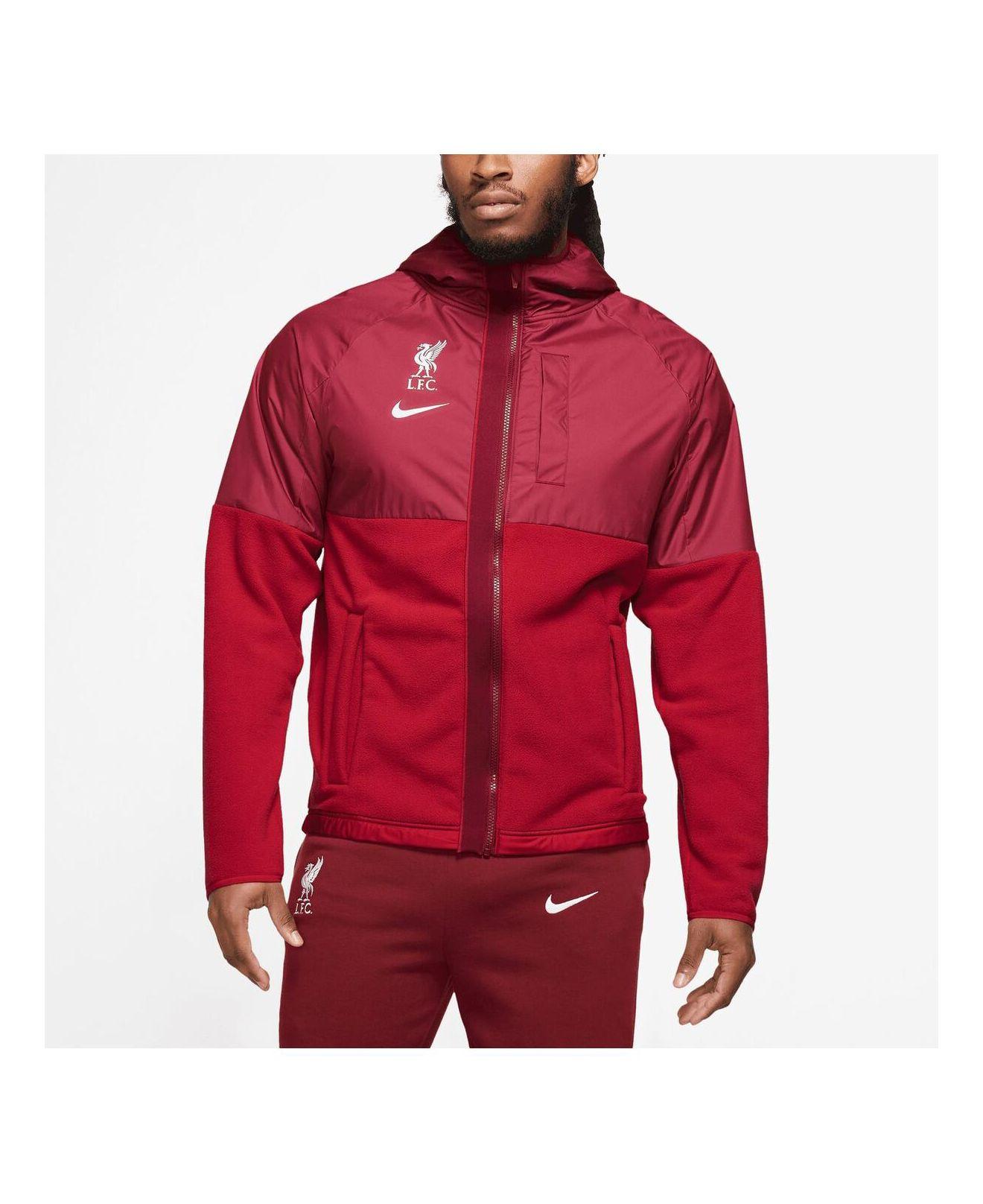 Nike Red Liverpool Winterized Awf Hoodie Full-zip Jacket for Men | Lyst