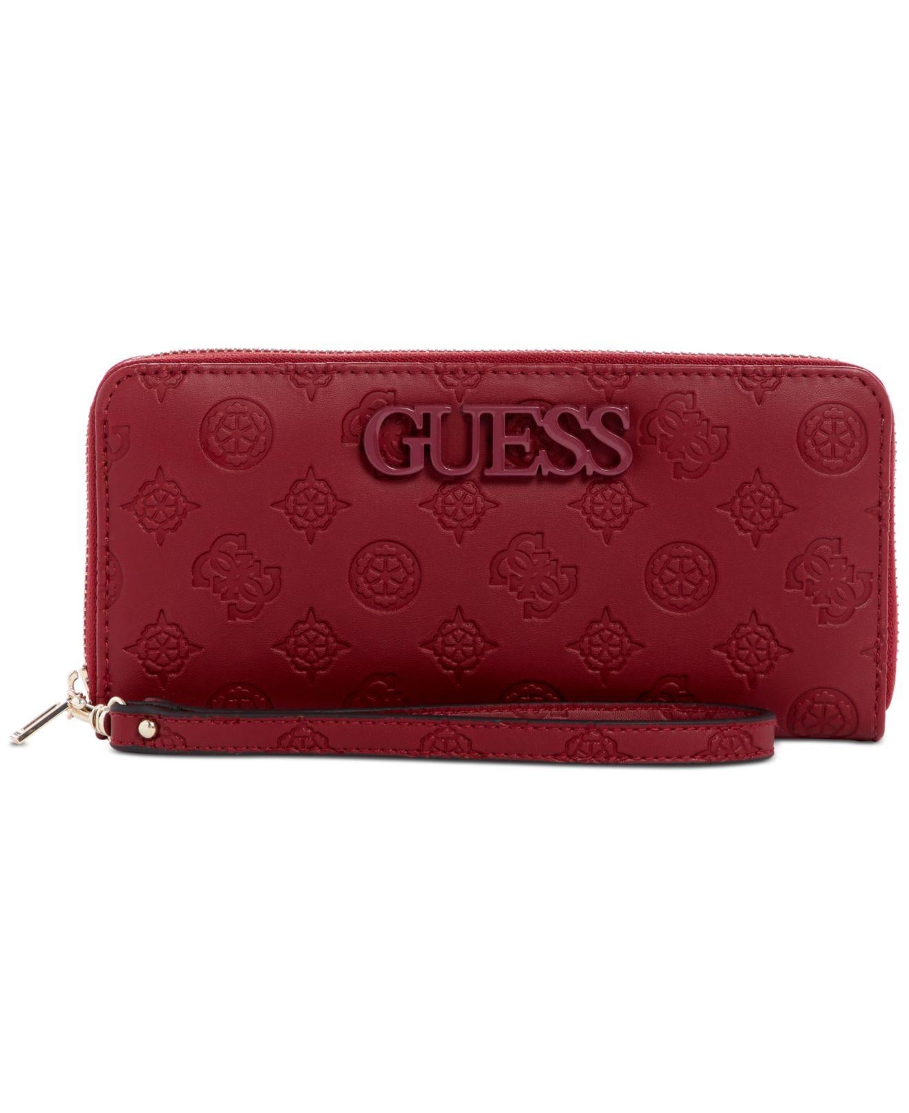 guess zip around purse