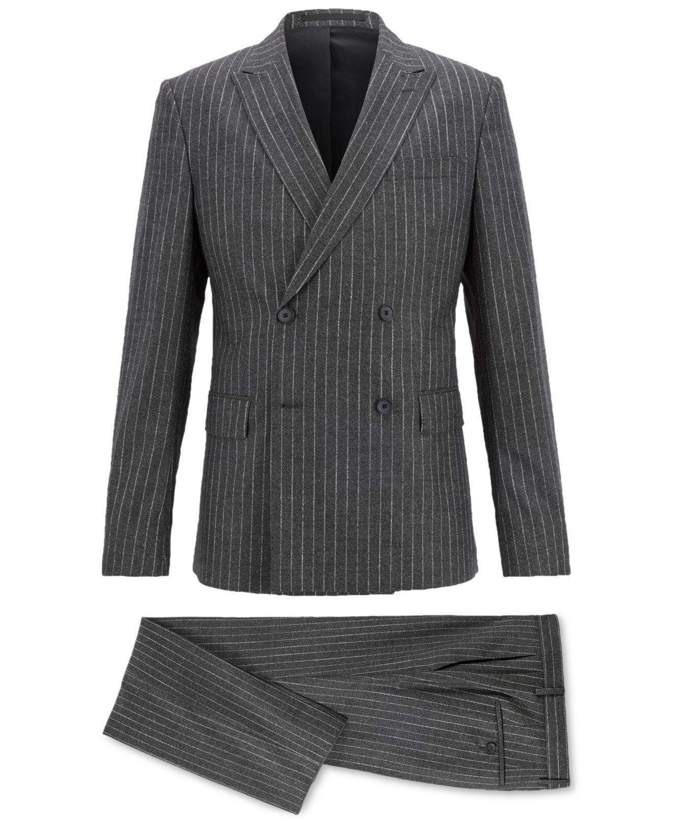 Boss double breasted suit sale