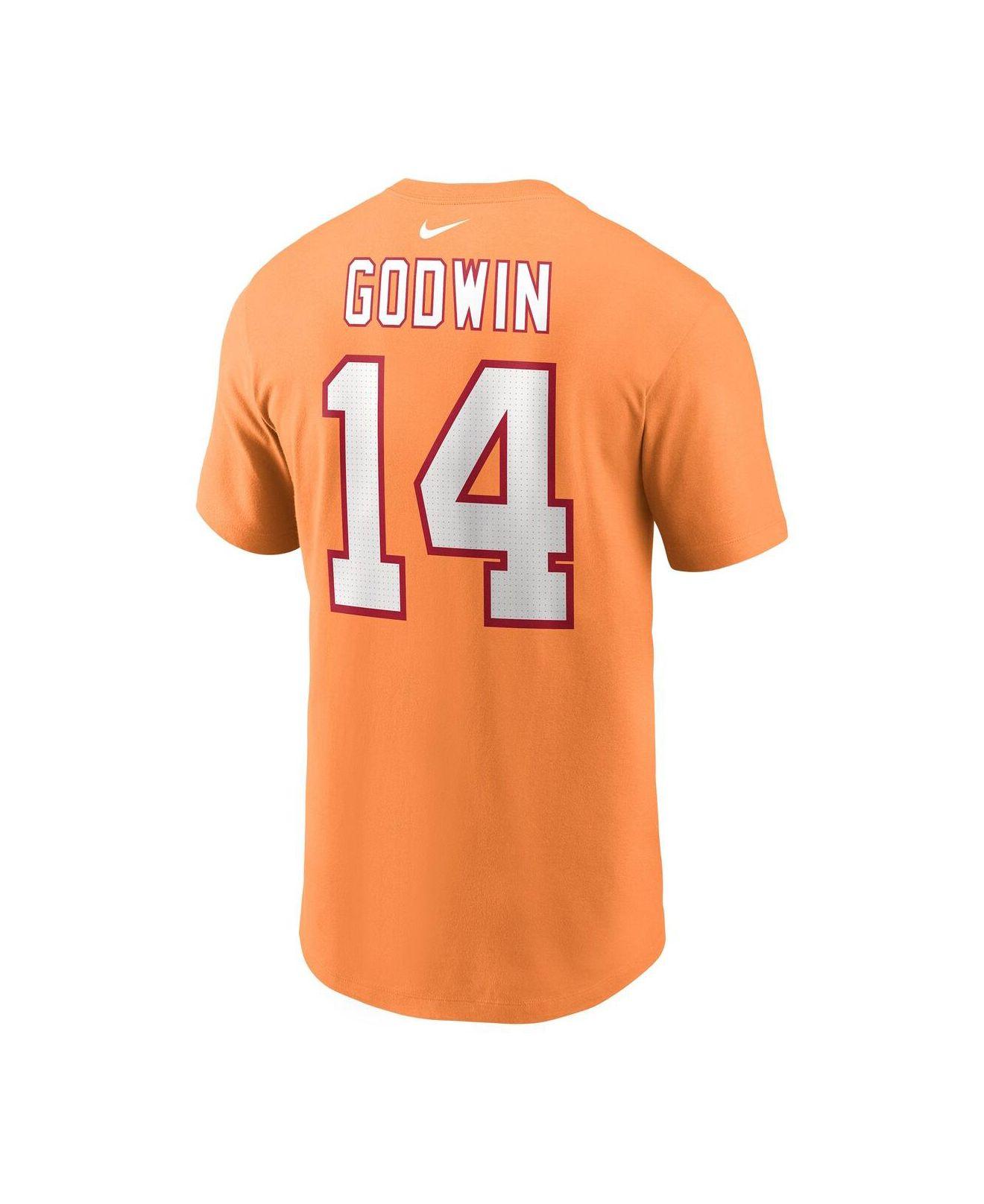 Nike Chris Godwin Orange Tampa Bay Buccaneers Throwback Player Name And  Number T-shirt for Men