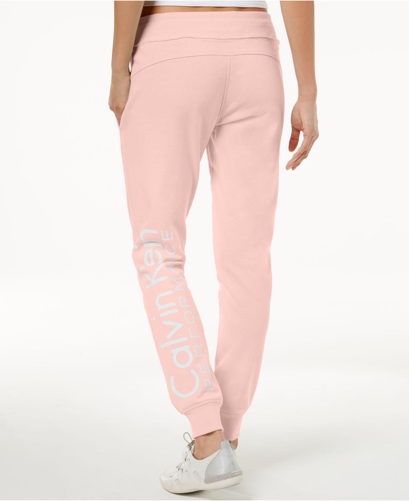 calvin klein pink sweatpants