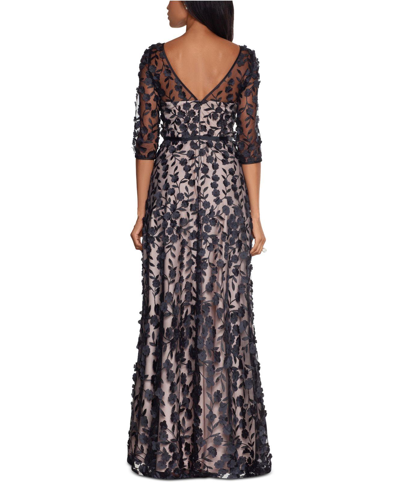xscape applique gown