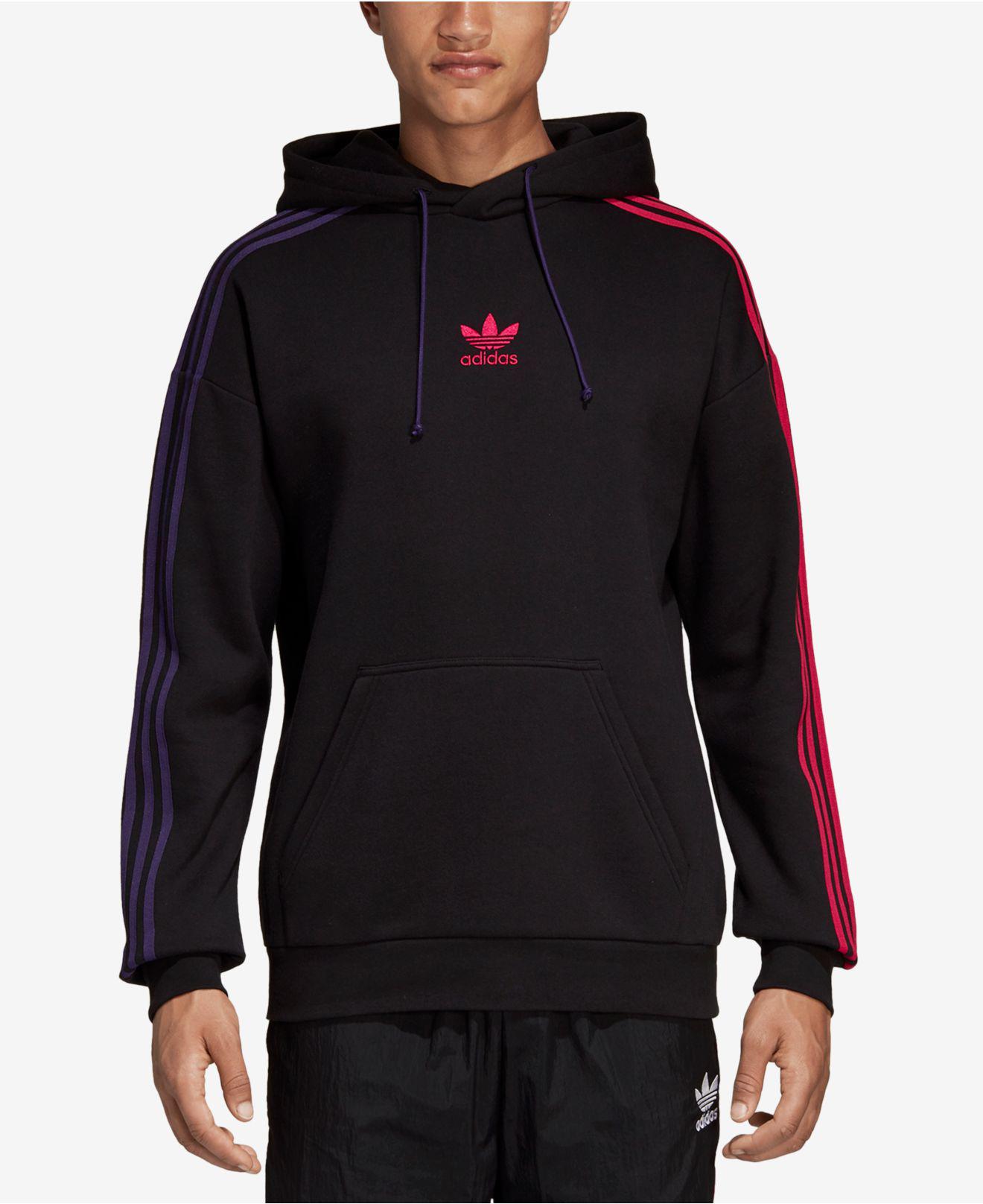 adidas originals three stripe hoodie
