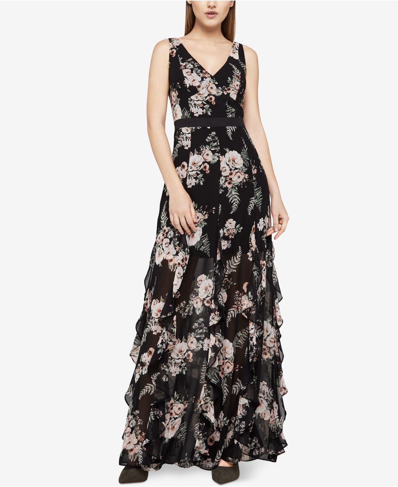 bcbgeneration ruffle maxi dress