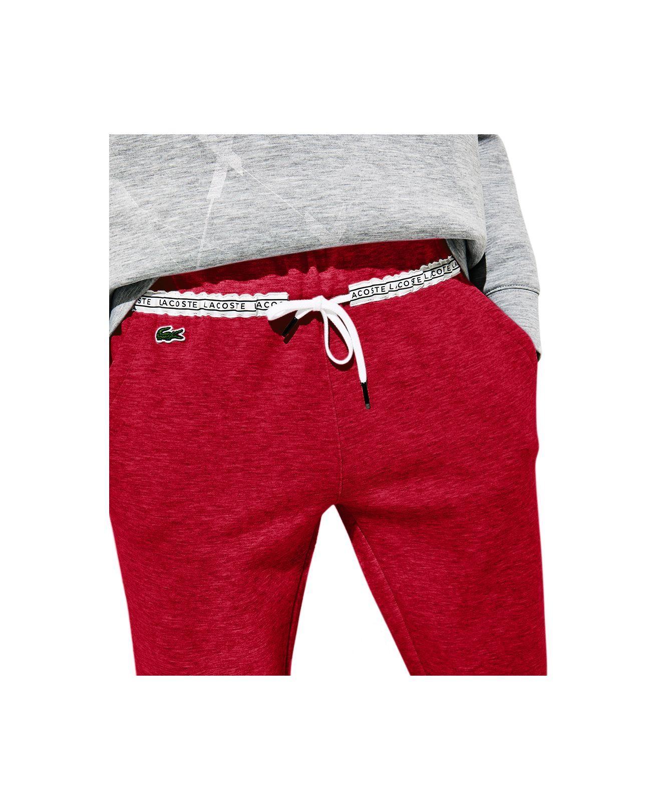 lacoste tape woven track pants junior