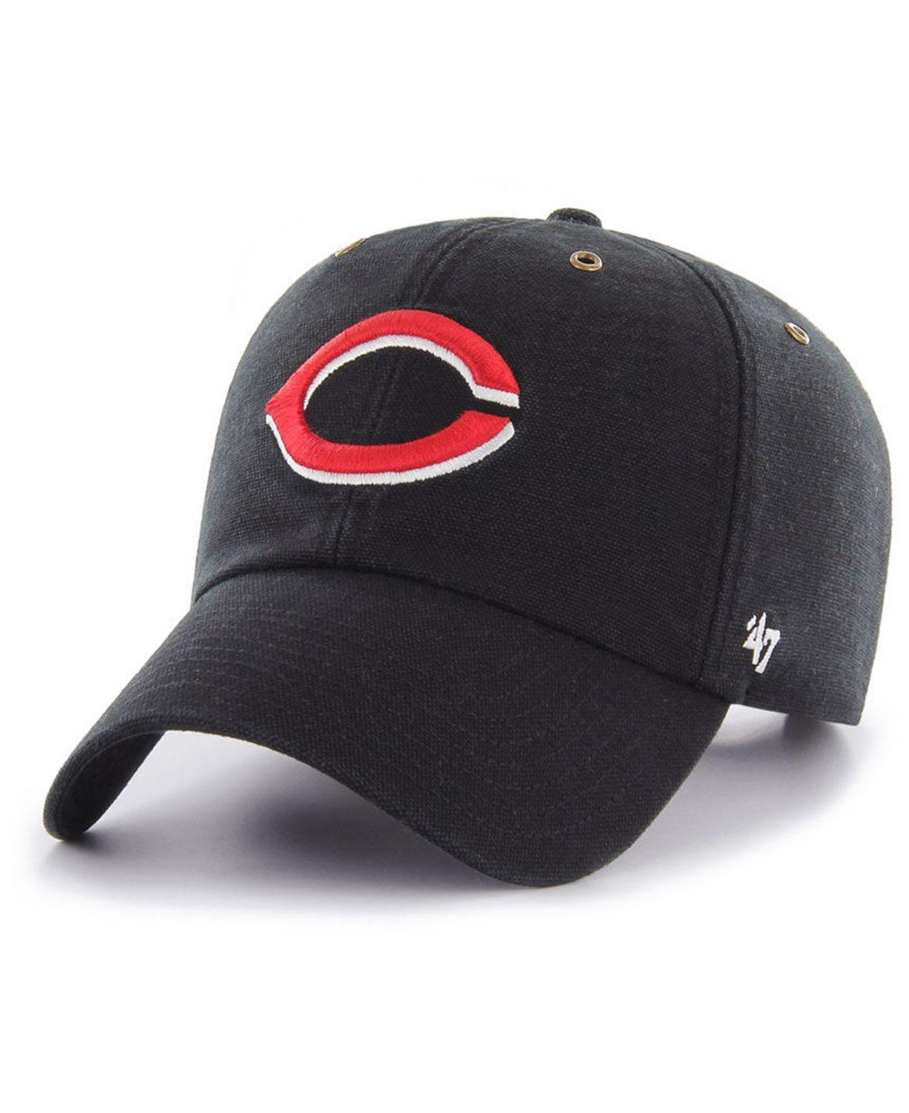 47 Brand Cincinnati Reds Carhartt Clean Up Cap in Black for Men