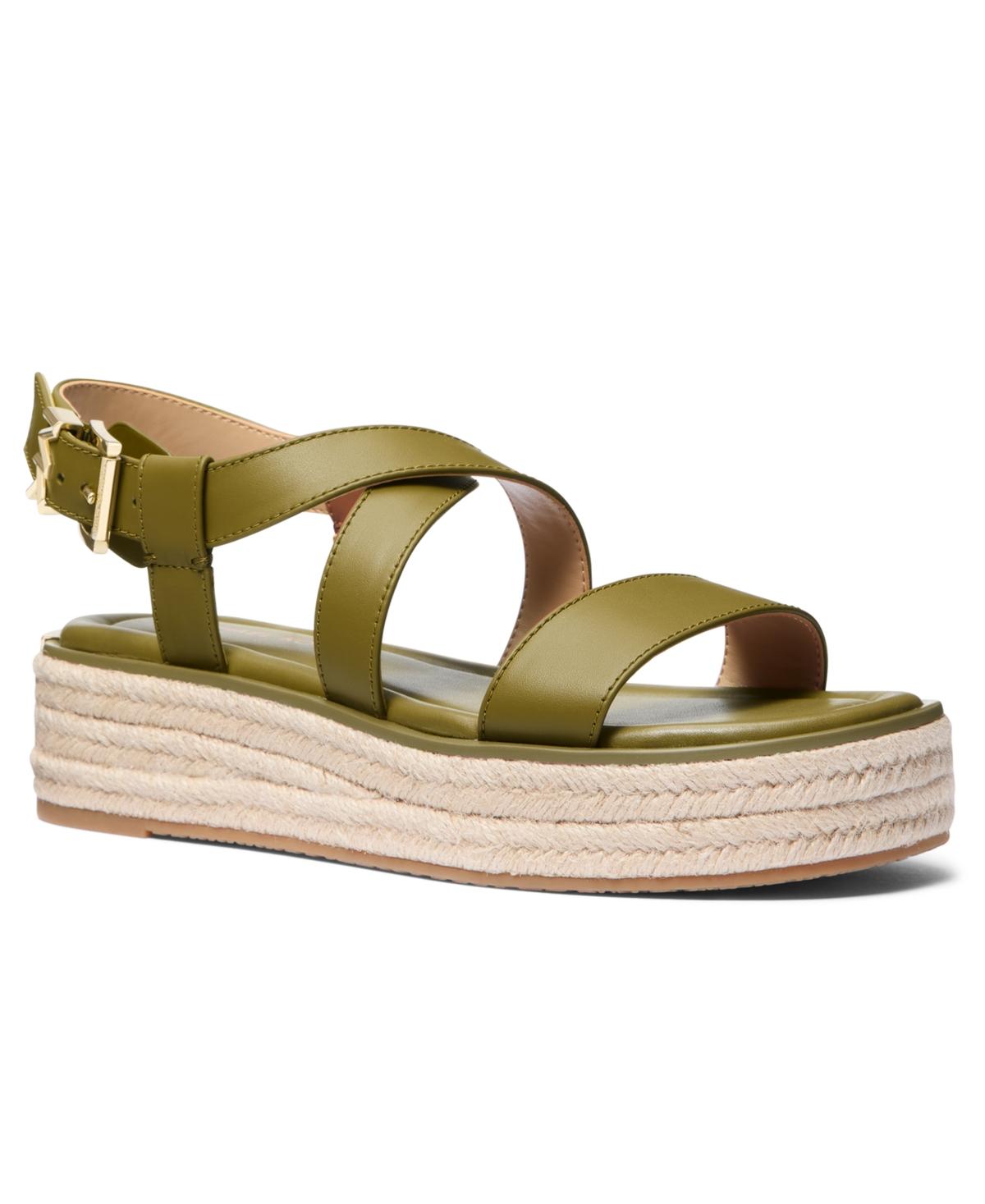 Platform Slide Michael Kors Slides Womens Olive Michael Kors Flat