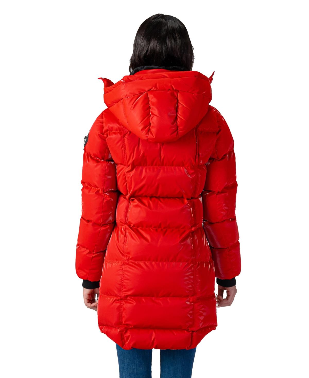 Red Woodpecker Canada Coats Woodpecker Bomber Jacket Fur Hood