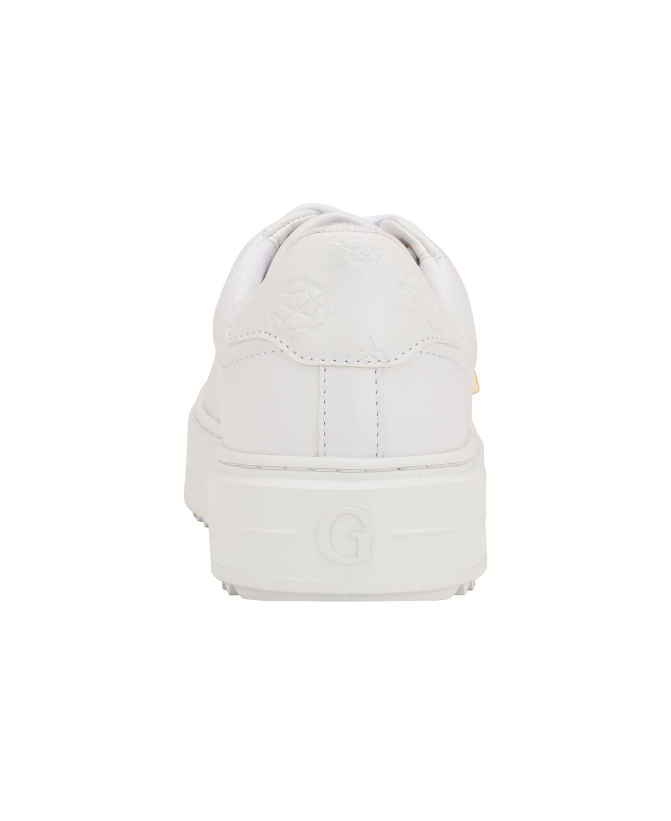 Guess Denesa Tread Bottom Fashion Sneakers With Logo in White | Lyst