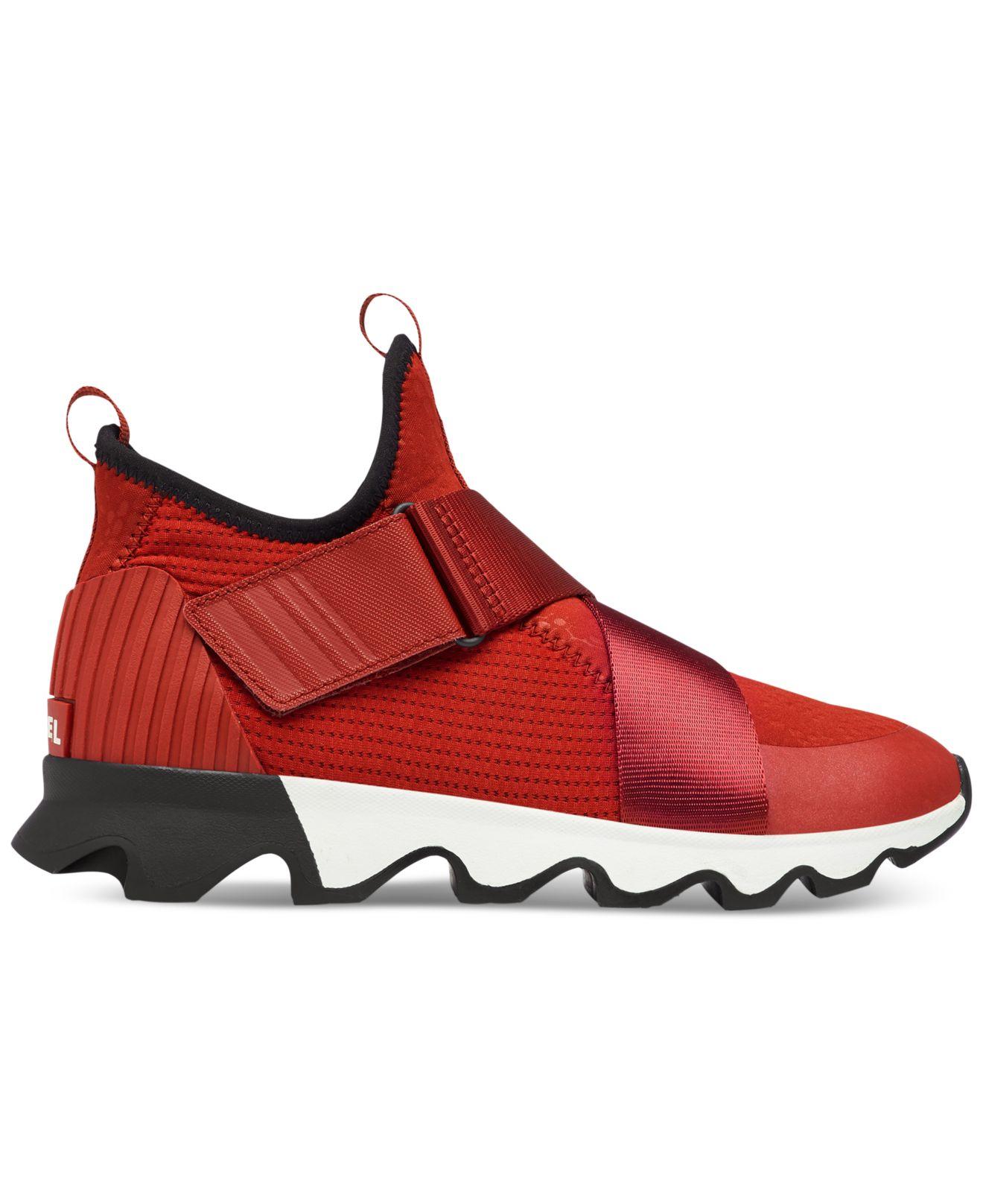 Sorel Kinetic Sneakers in Red | Lyst