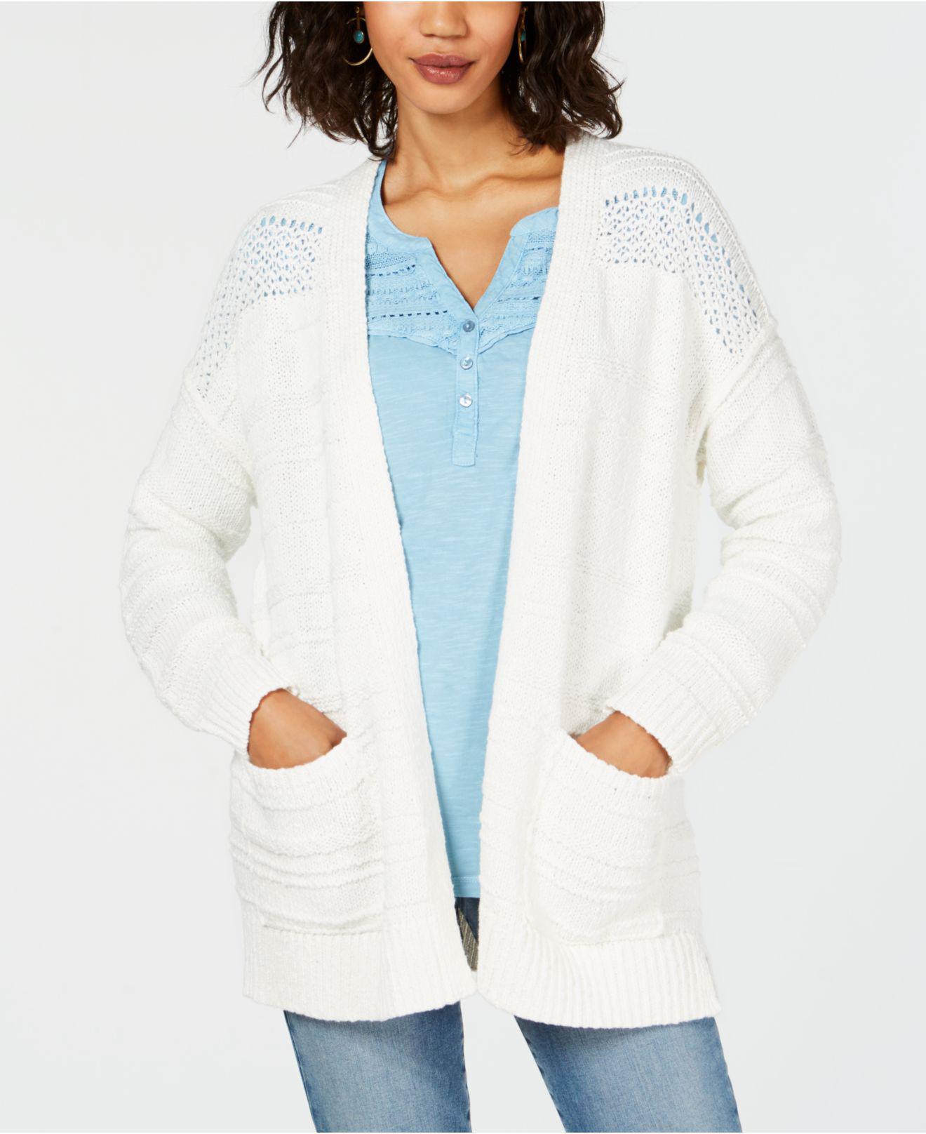 macys white cardigan