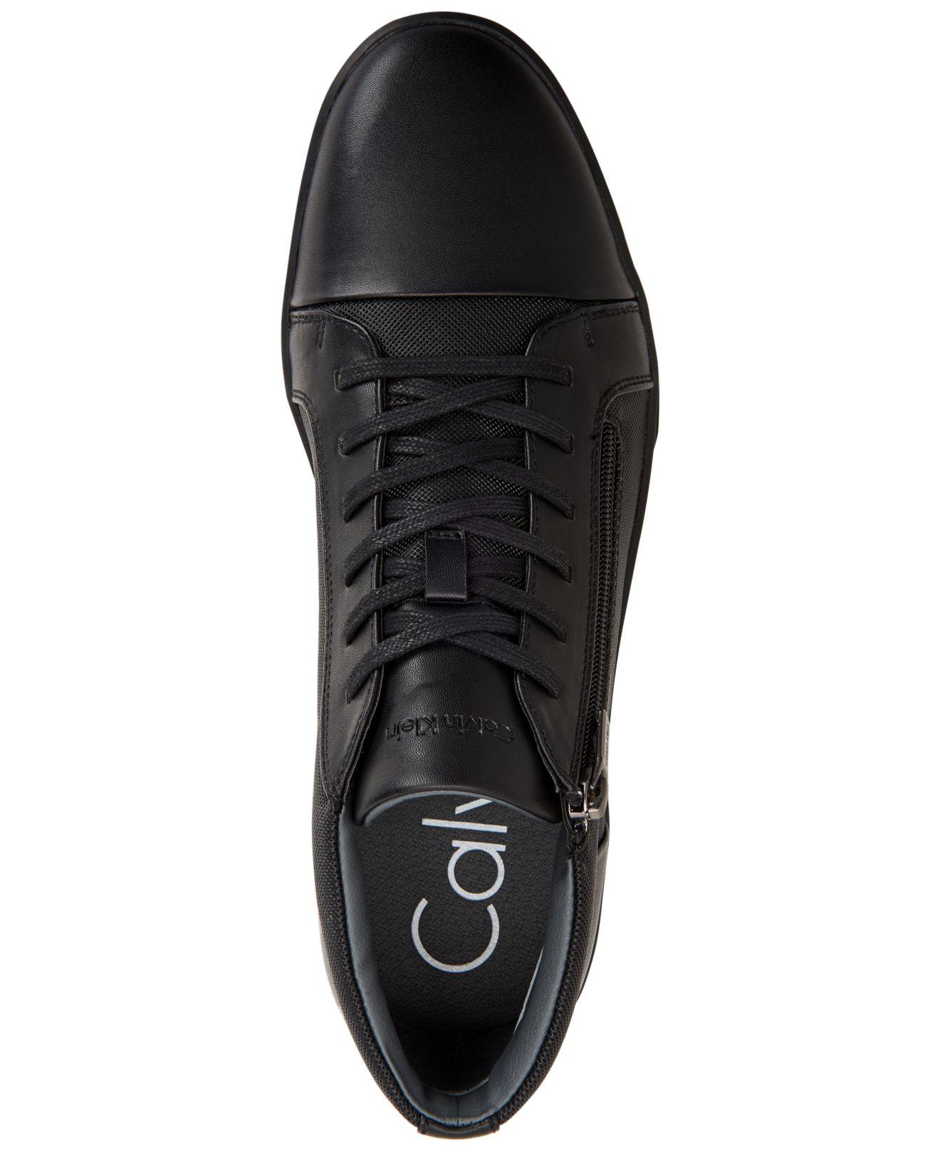 Calvin Klein Bozeman High-top Sneakers in Black for Men | Lyst