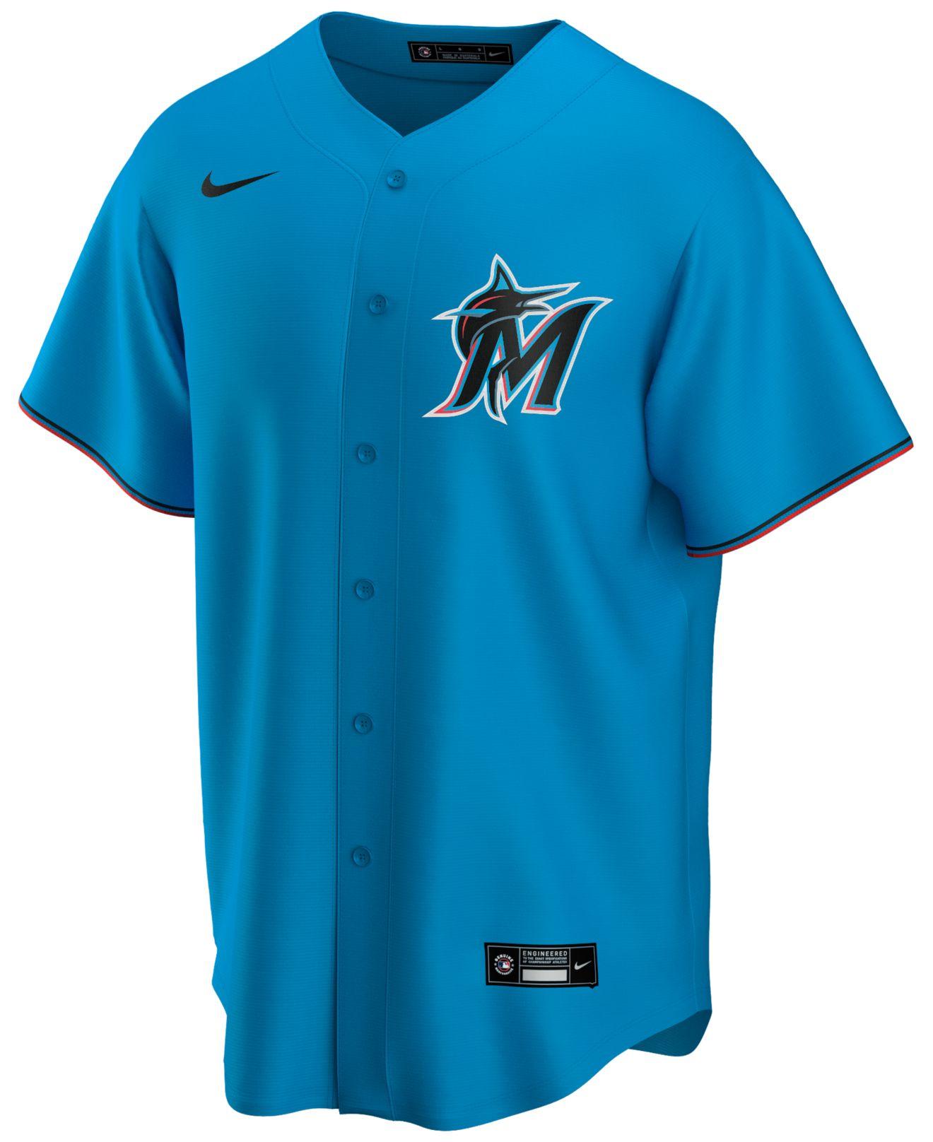 Nike Synthetic Miami Marlins Official Blank Replica Jersey in Blue for
