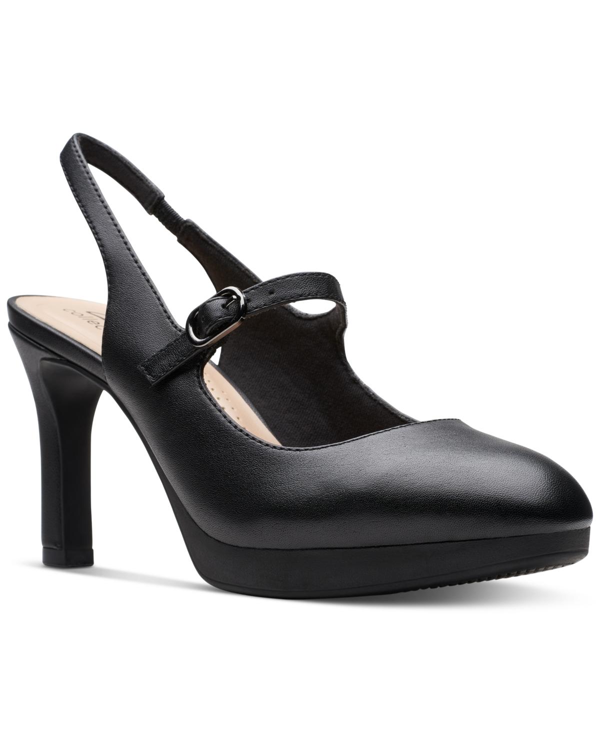 clarks platform pumps