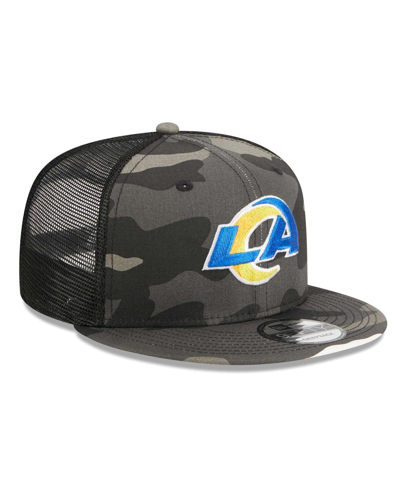 New Era Black Los Angeles Rams Classic 9FIFTY Trucker Snapback Hat