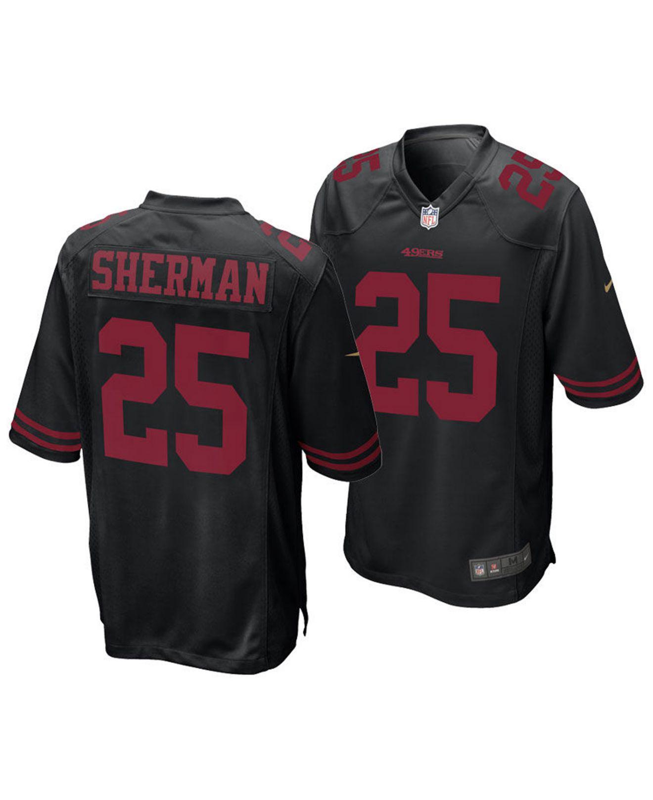 richard sherman black jersey