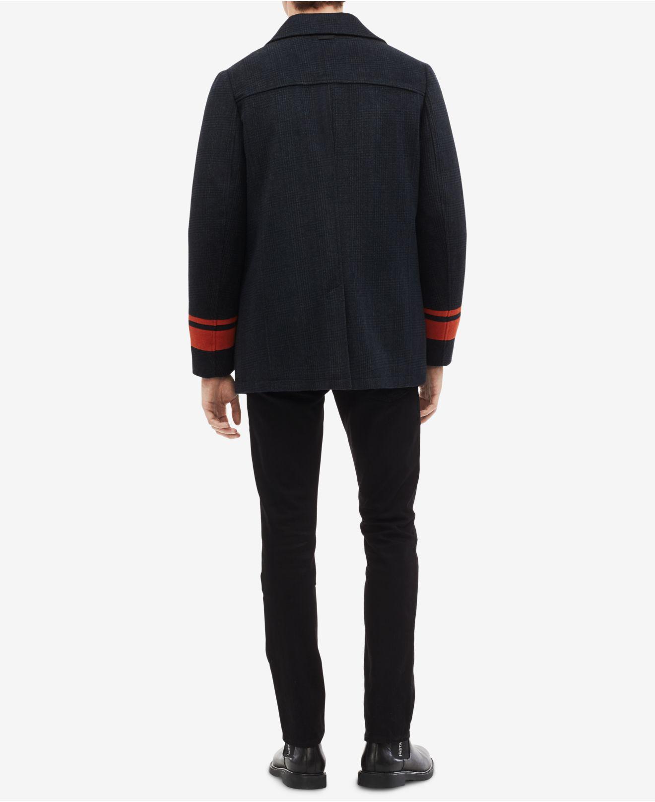 calvin klein mens car coat